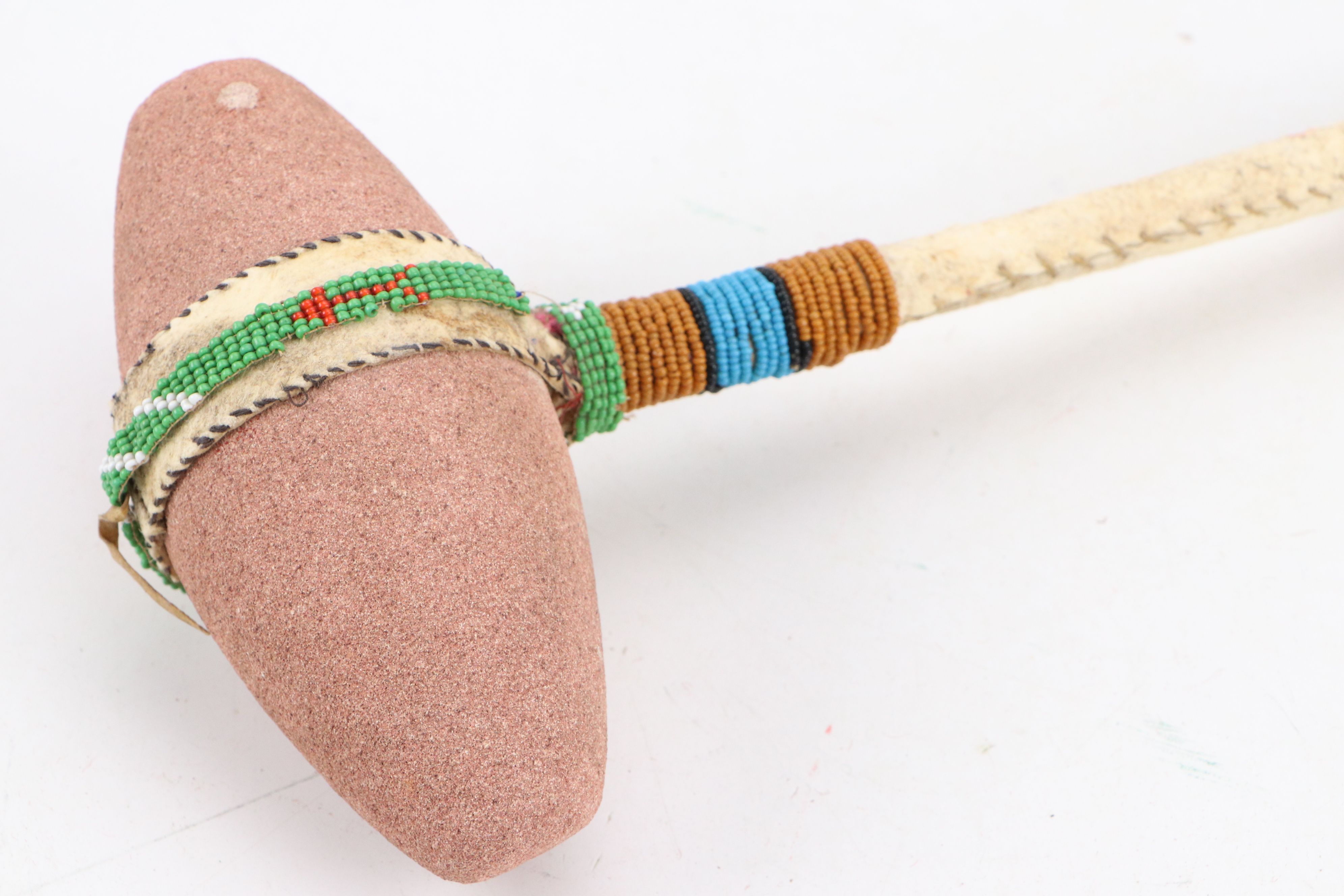 Indigenous Plains "Skull Cracker" with Fiber Burden Strap and Abalone Shell