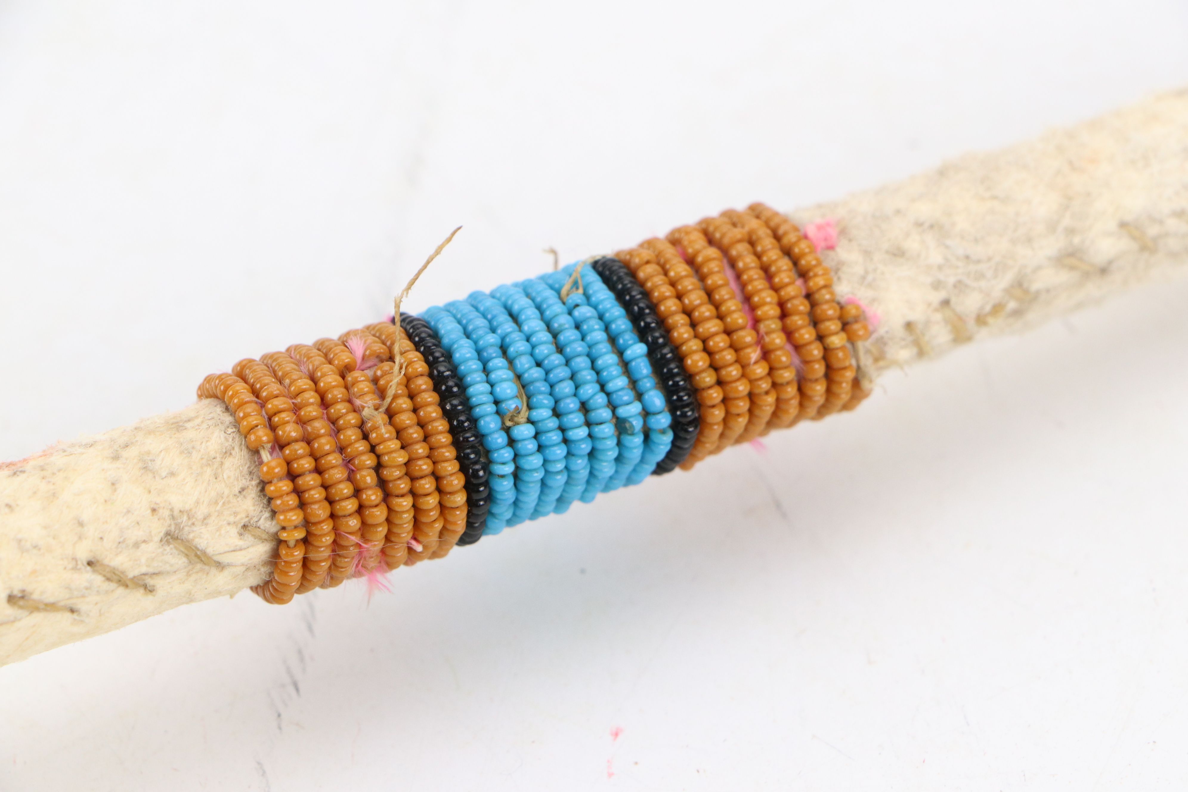 Indigenous Plains "Skull Cracker" with Fiber Burden Strap and Abalone Shell