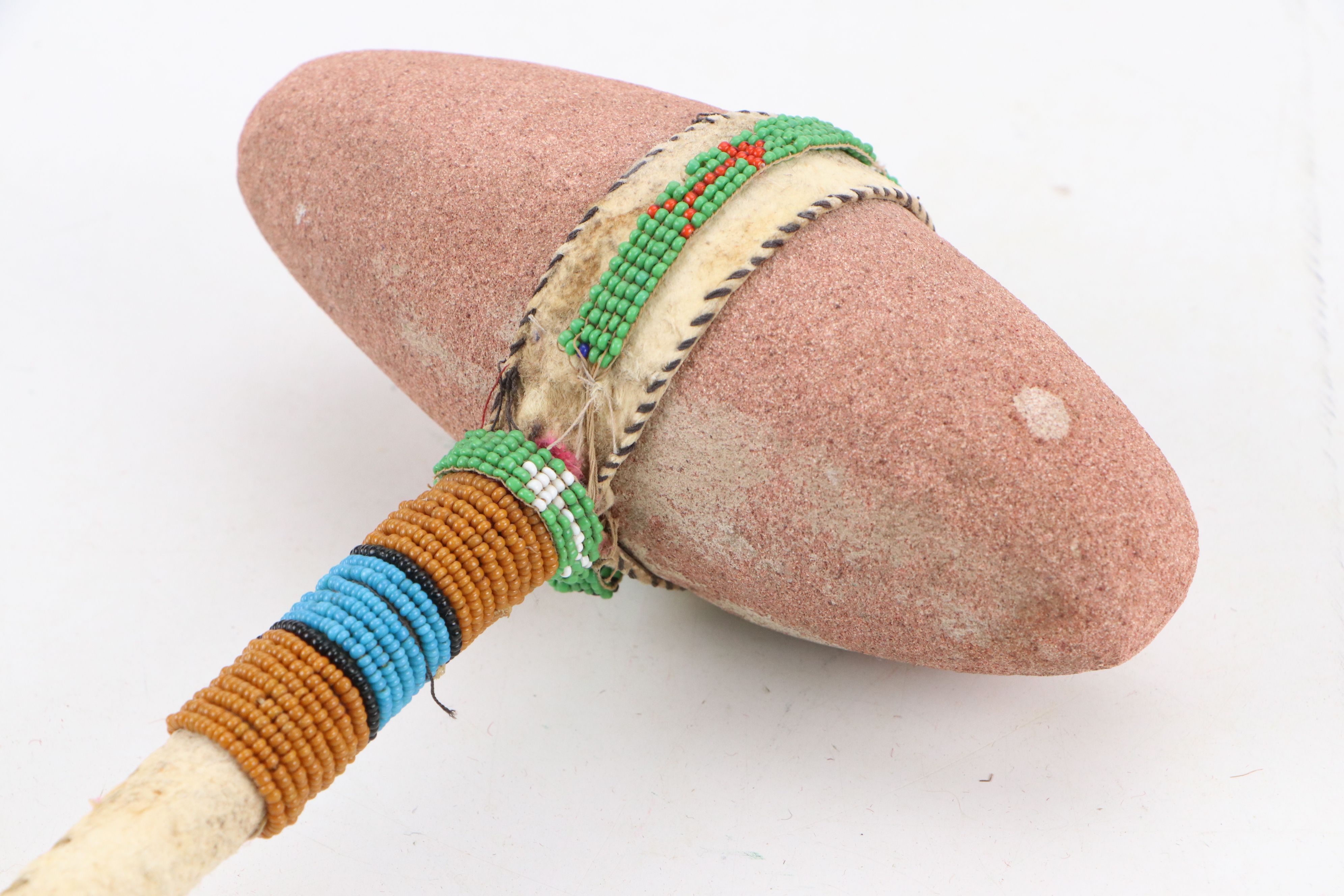 Indigenous Plains "Skull Cracker" with Fiber Burden Strap and Abalone Shell