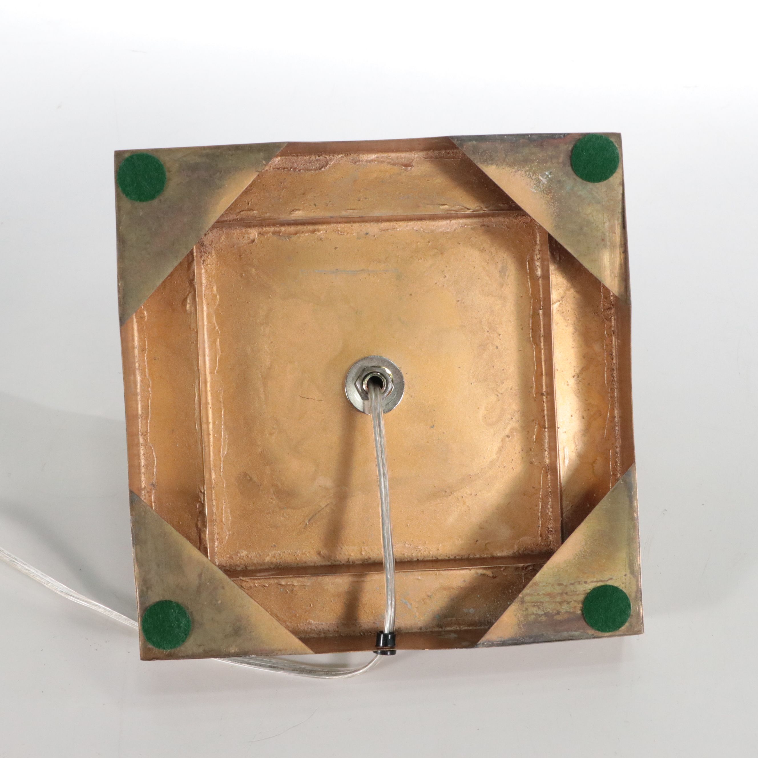 Moroccan Pierced Brass Candlestick Fanoos Lamp