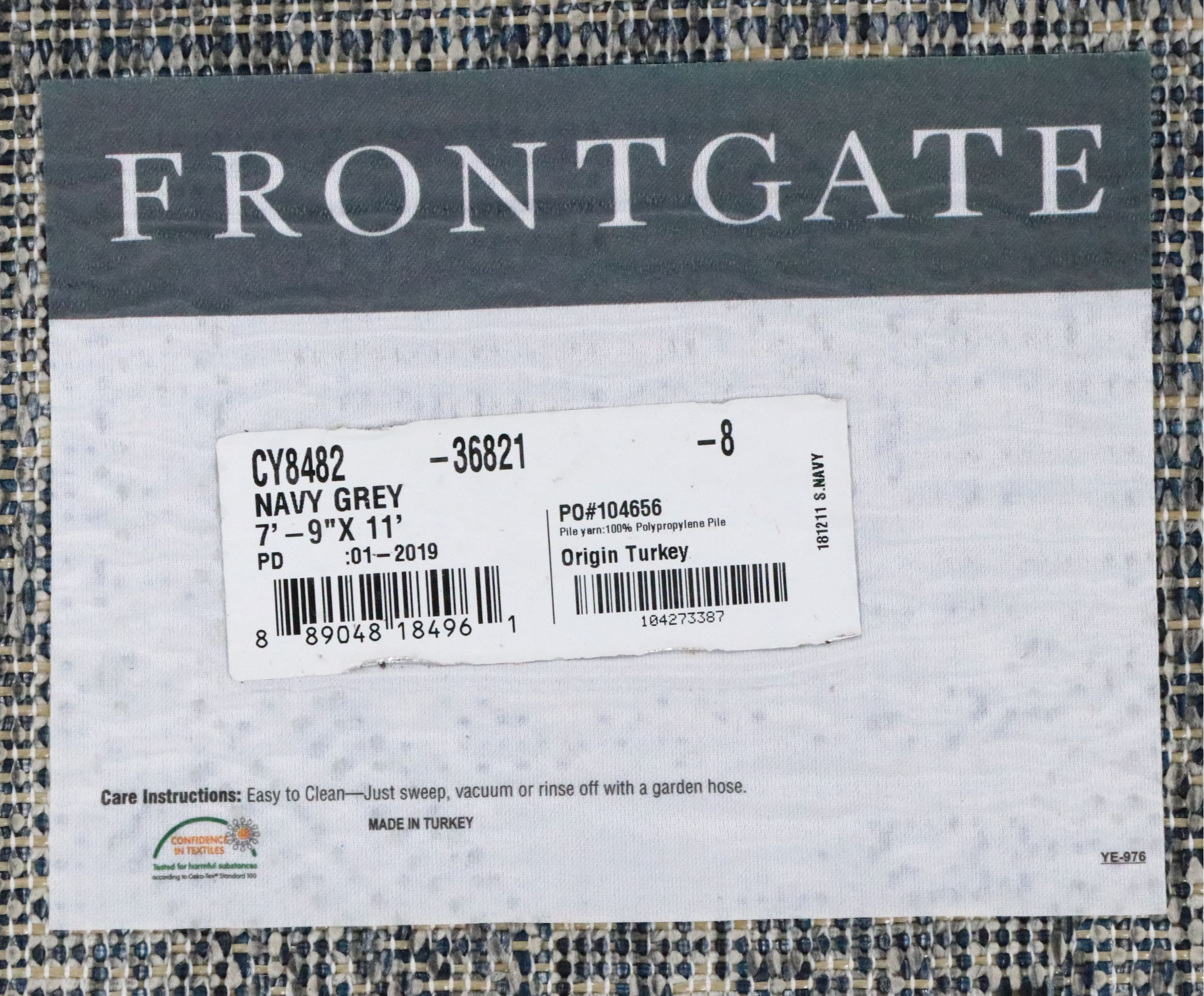 7'10 x 10'9 Machine Made Frontgate Indoor/Outdoor Area Rug