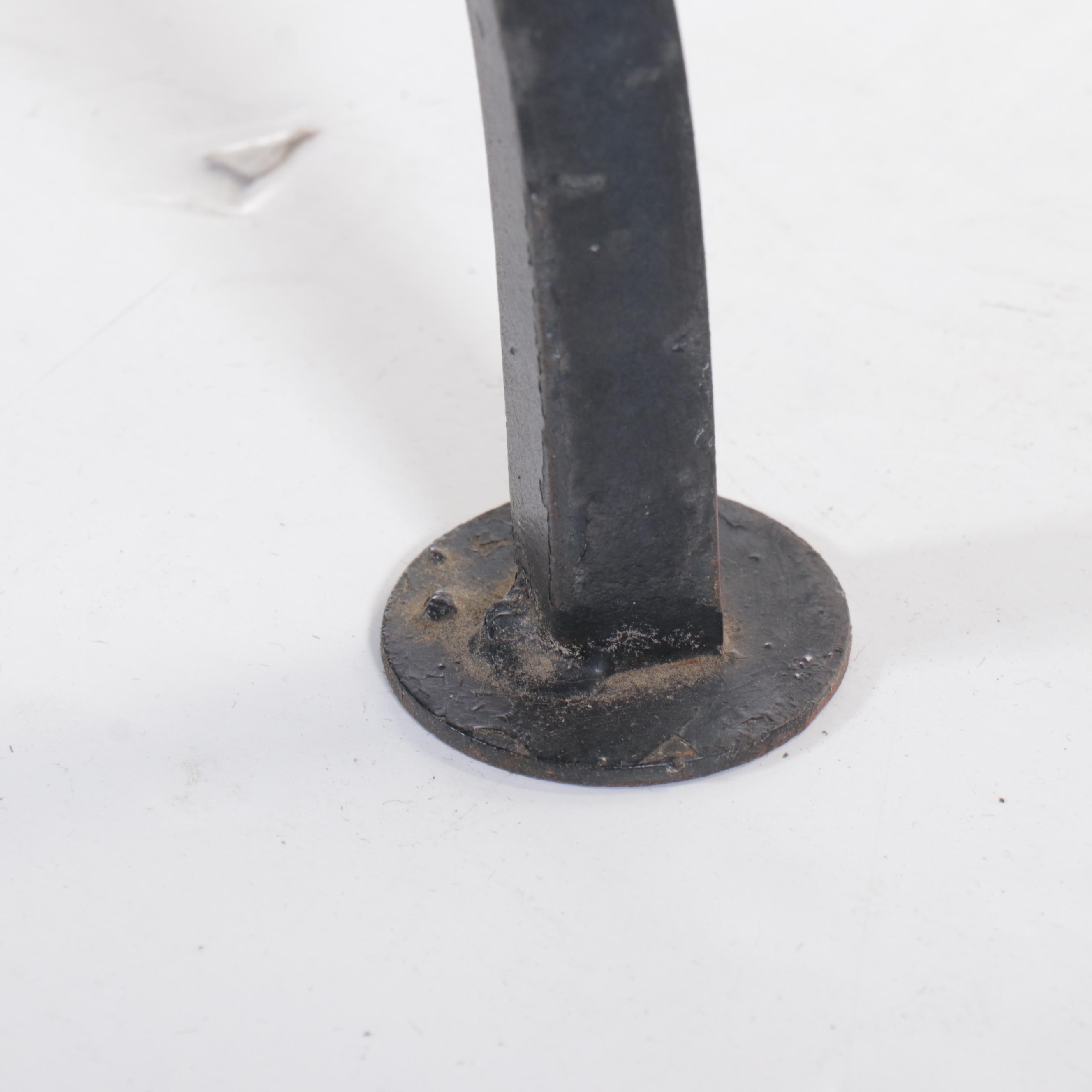 Painted Metal Frame Glass-Top Patio Dining Table and Four Chairs