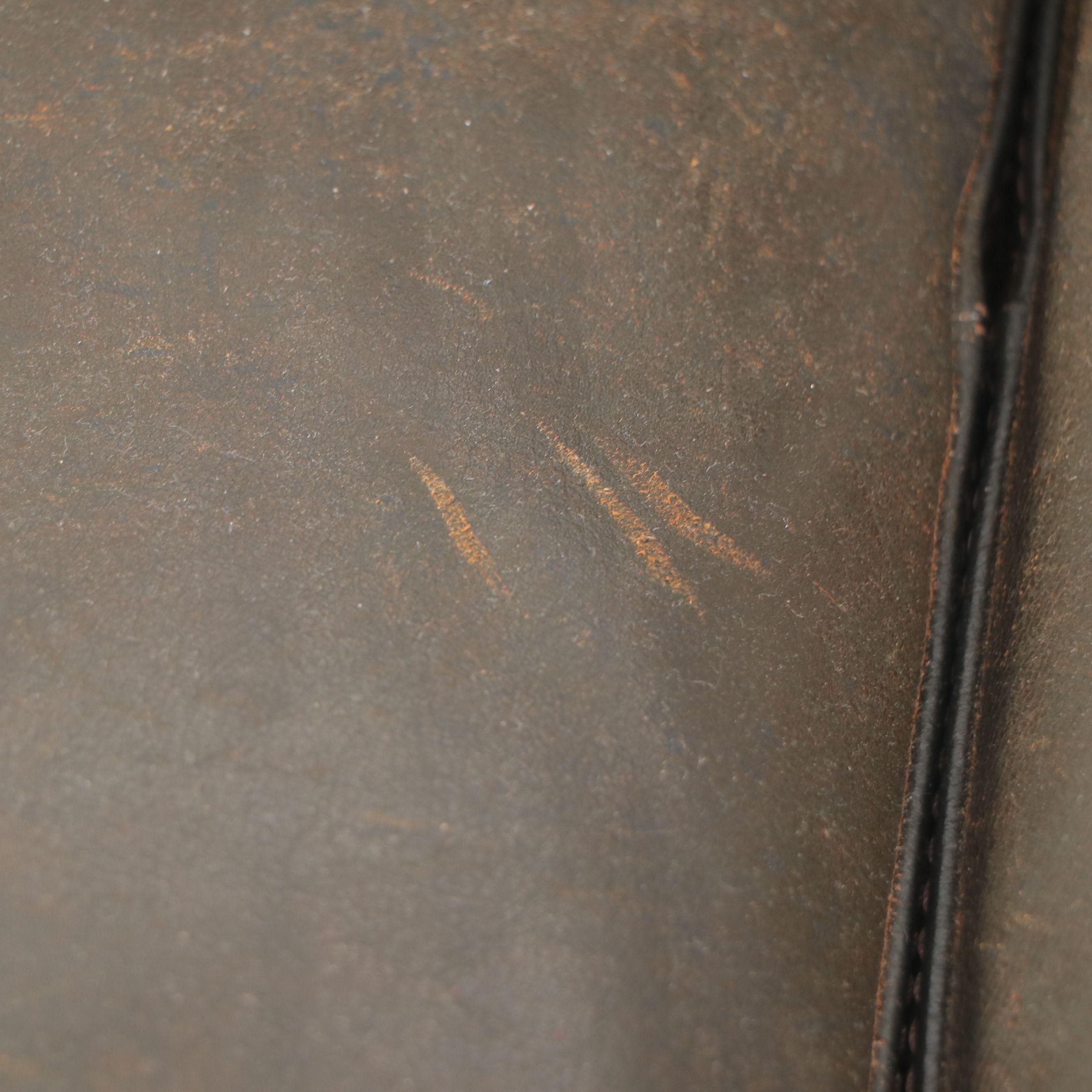 Italsofa Leather Upholstered Sofa, 21st Century