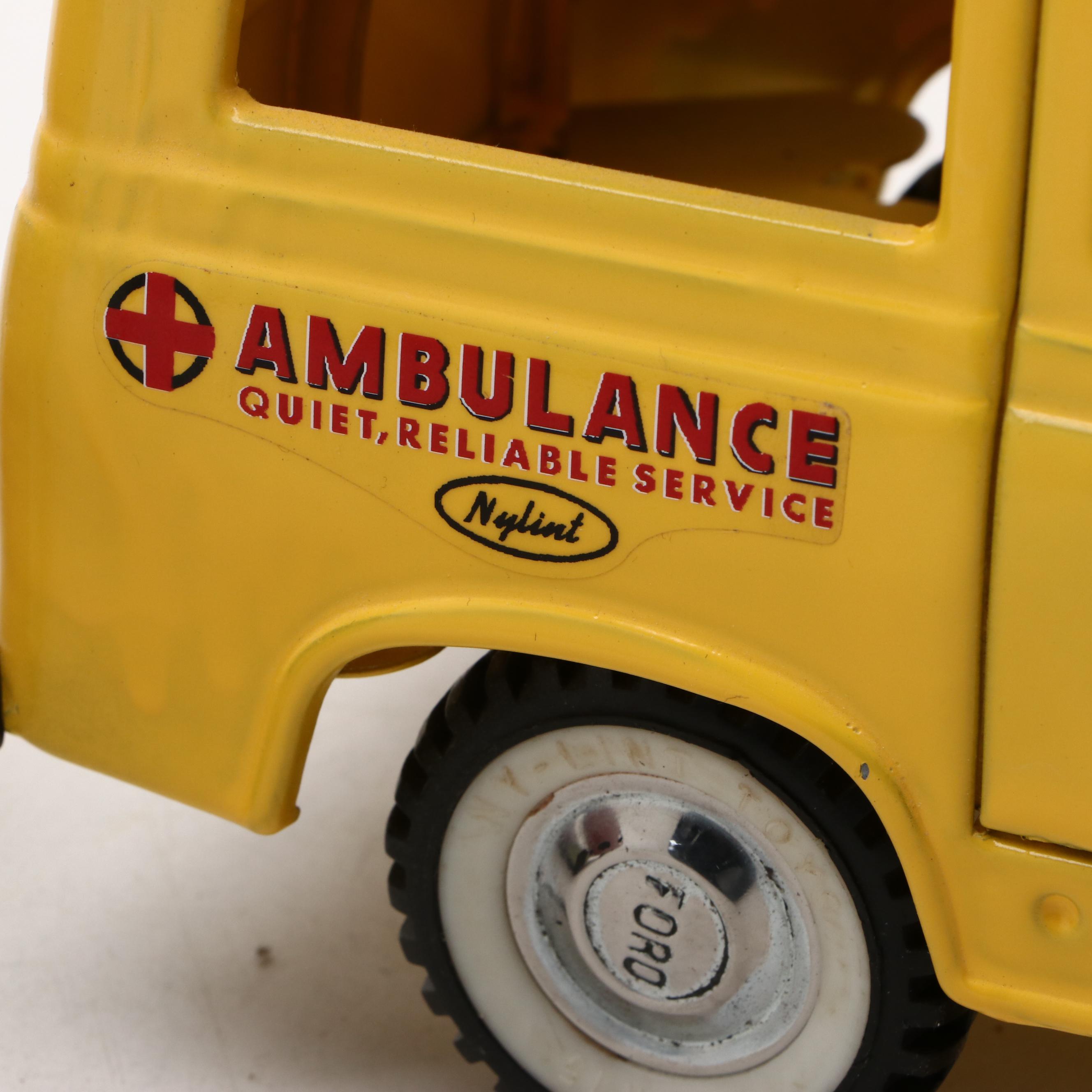 Nylint Pressed Steel Ford Econoline Van and Econoline Ambulance Van, Mid-20th C.
