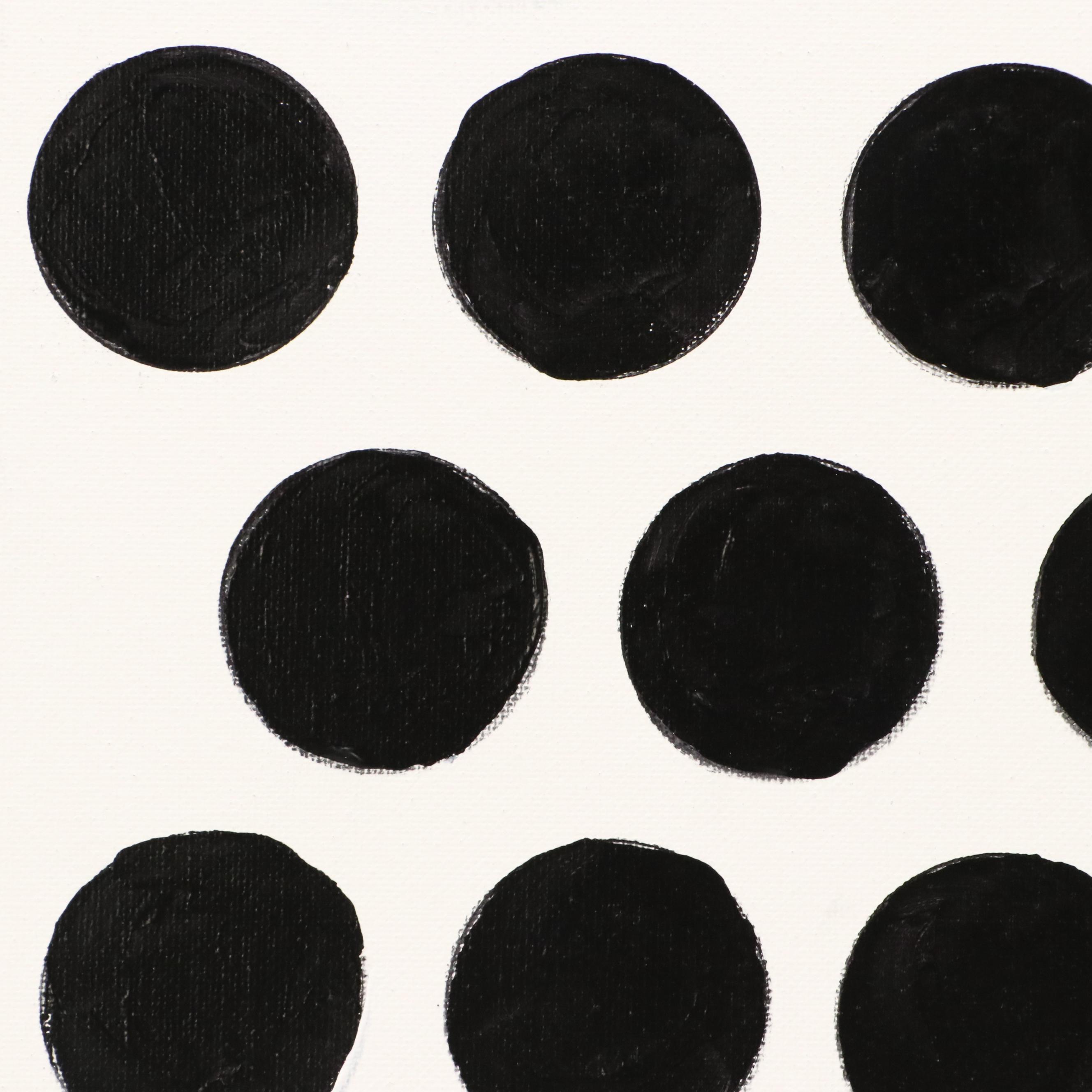 J. Popolin Acrylic Painting "Domino," 21st Century