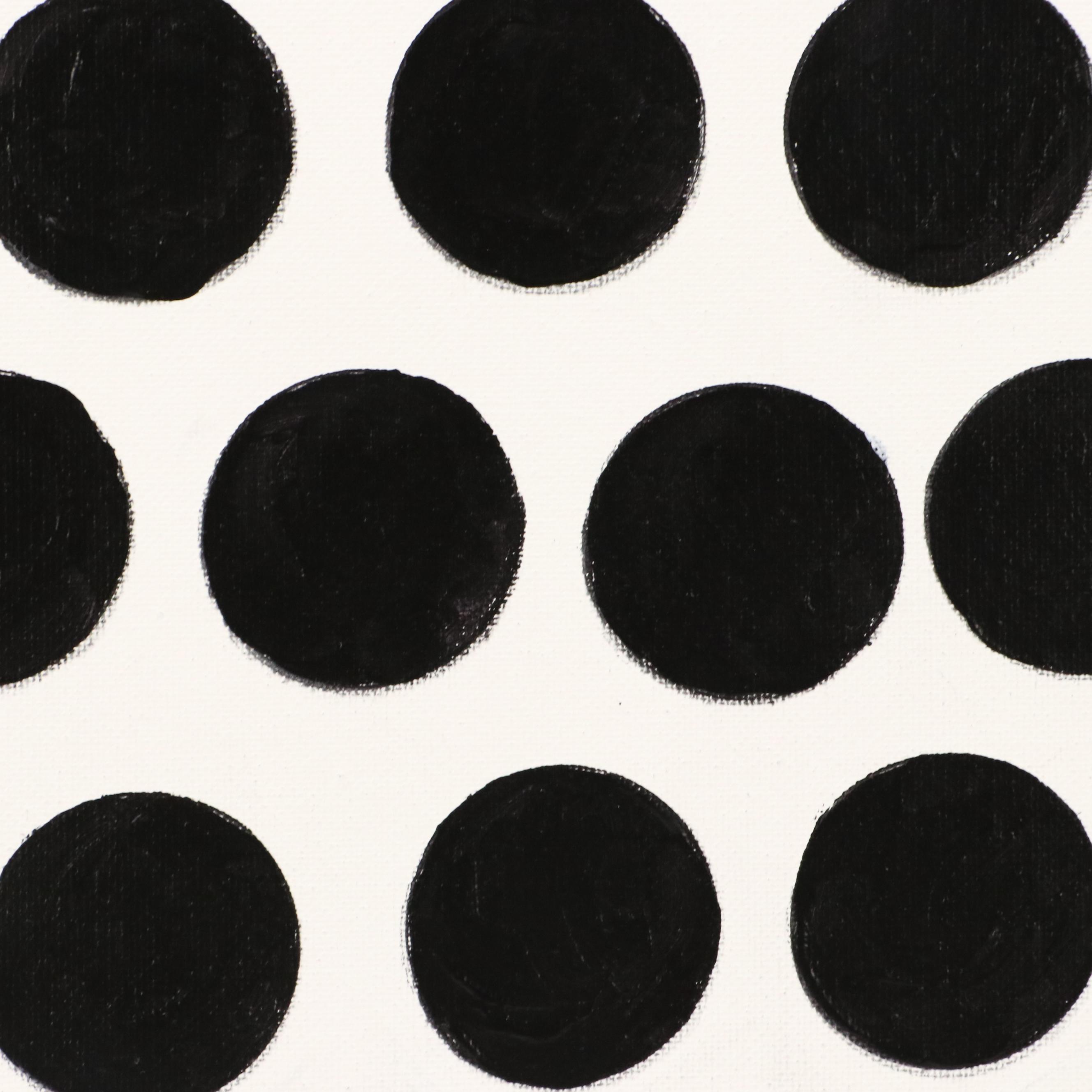 J. Popolin Acrylic Painting "Domino," 21st Century