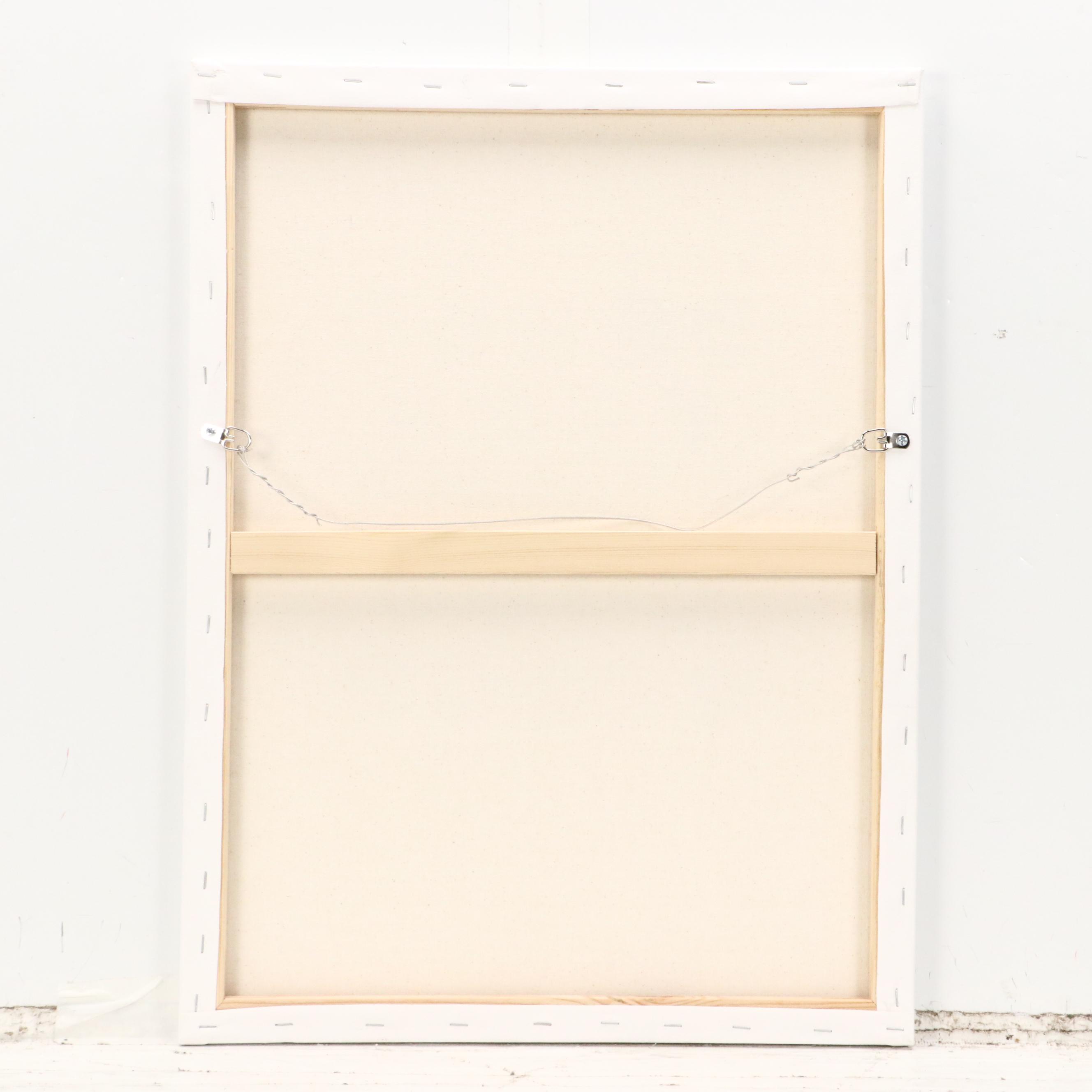 J. Popolin Acrylic Painting "Domino," 21st Century