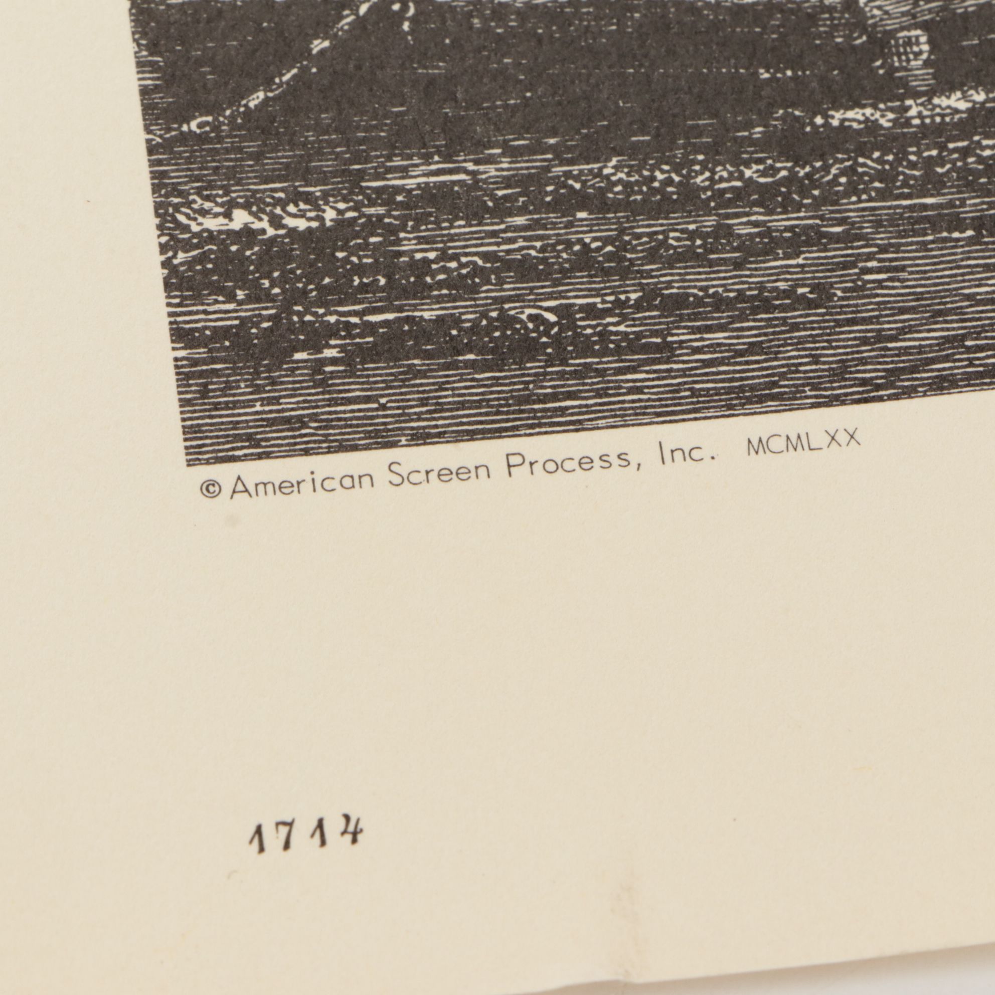 American Screen Process Uncut Lithograph Sheets with "Venice" & More, 1970