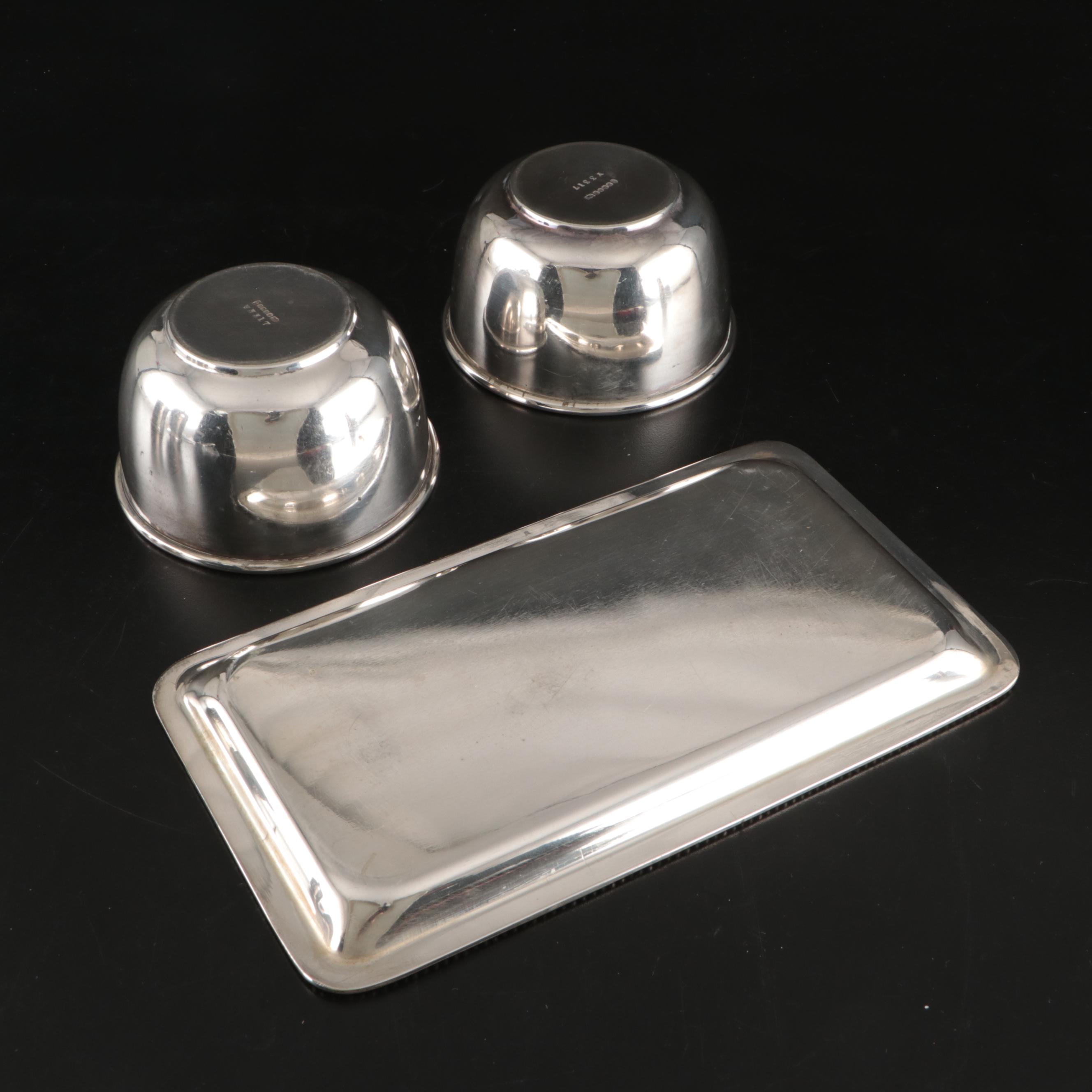 Gorham Silver Plate Tray, Academy Silver Plate Pitcher, and More Serveware