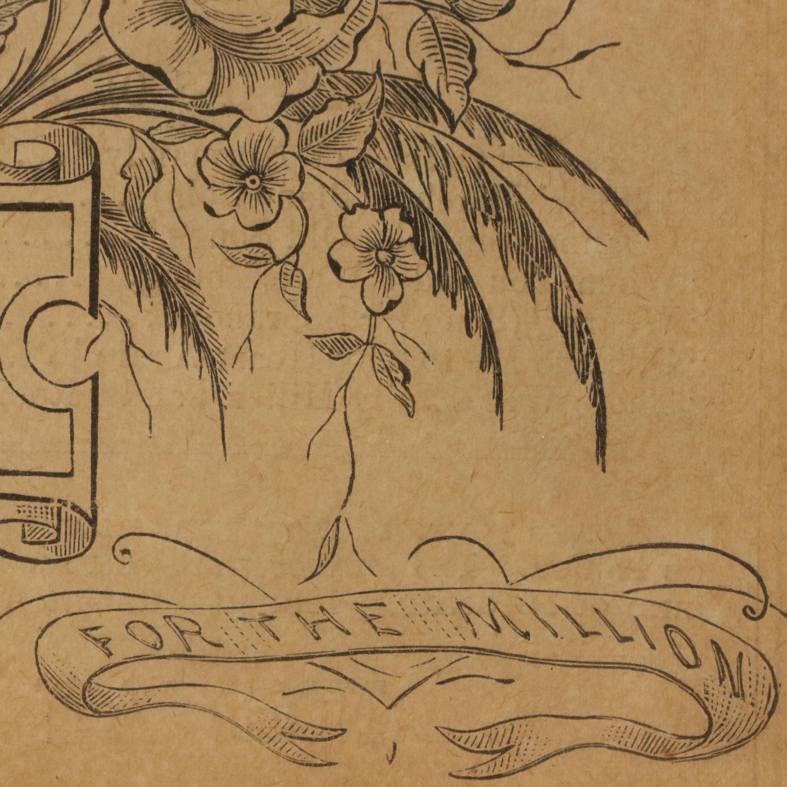 Norman L. Munro "Munro's 10 Cent Musical Library" Cover, 19th Century