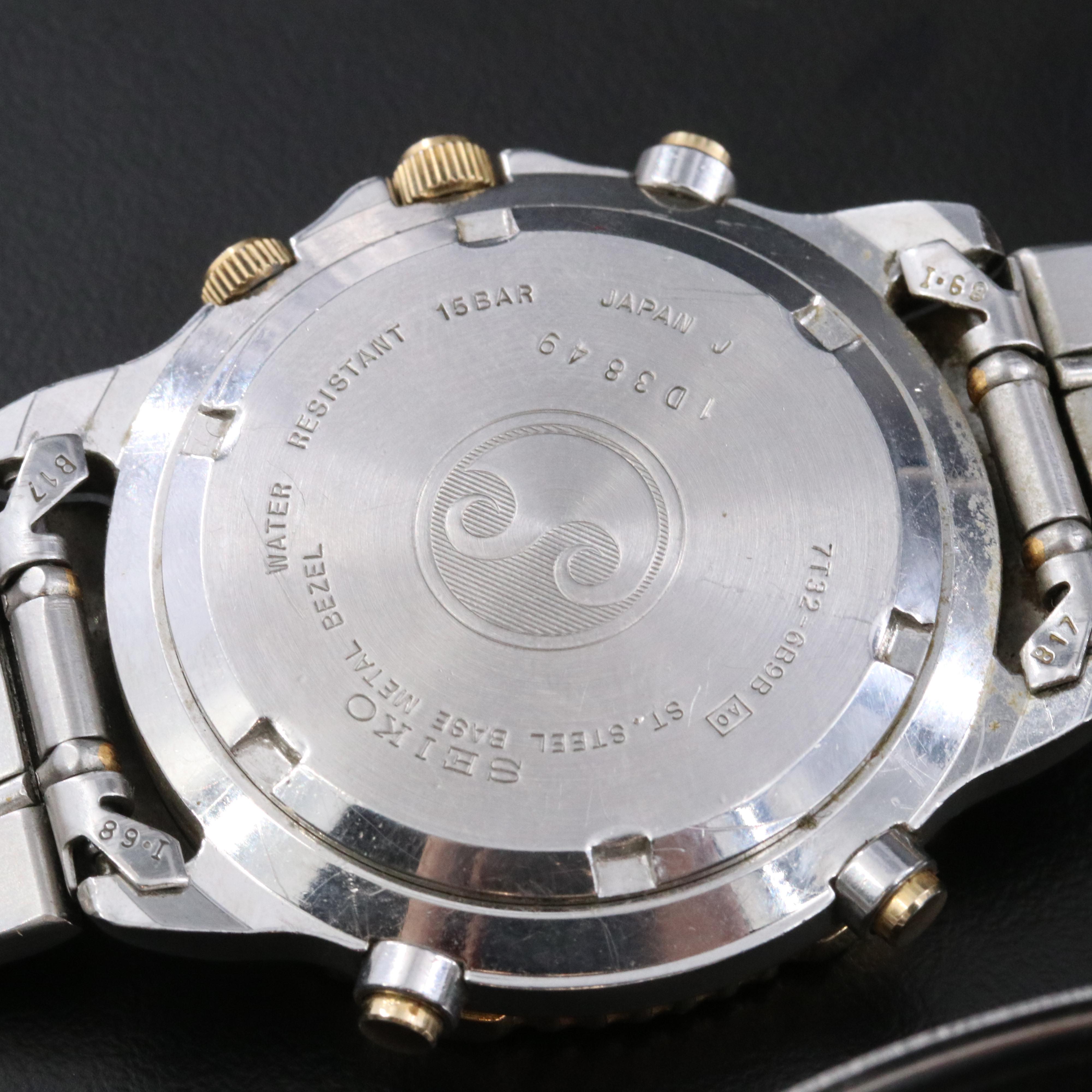 Seiko Quartz Chronograph Sport 150 and Seiko Bell-Matic Stem Wind Watches