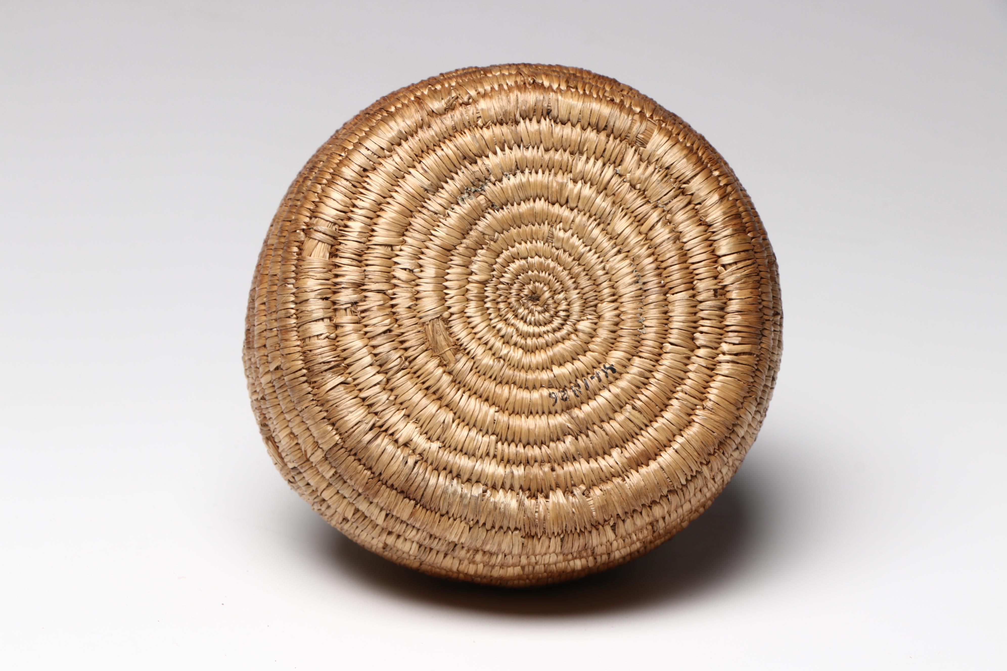 Three Indigenous Great Basin Paiute Coiled Basketry Utility Forms
