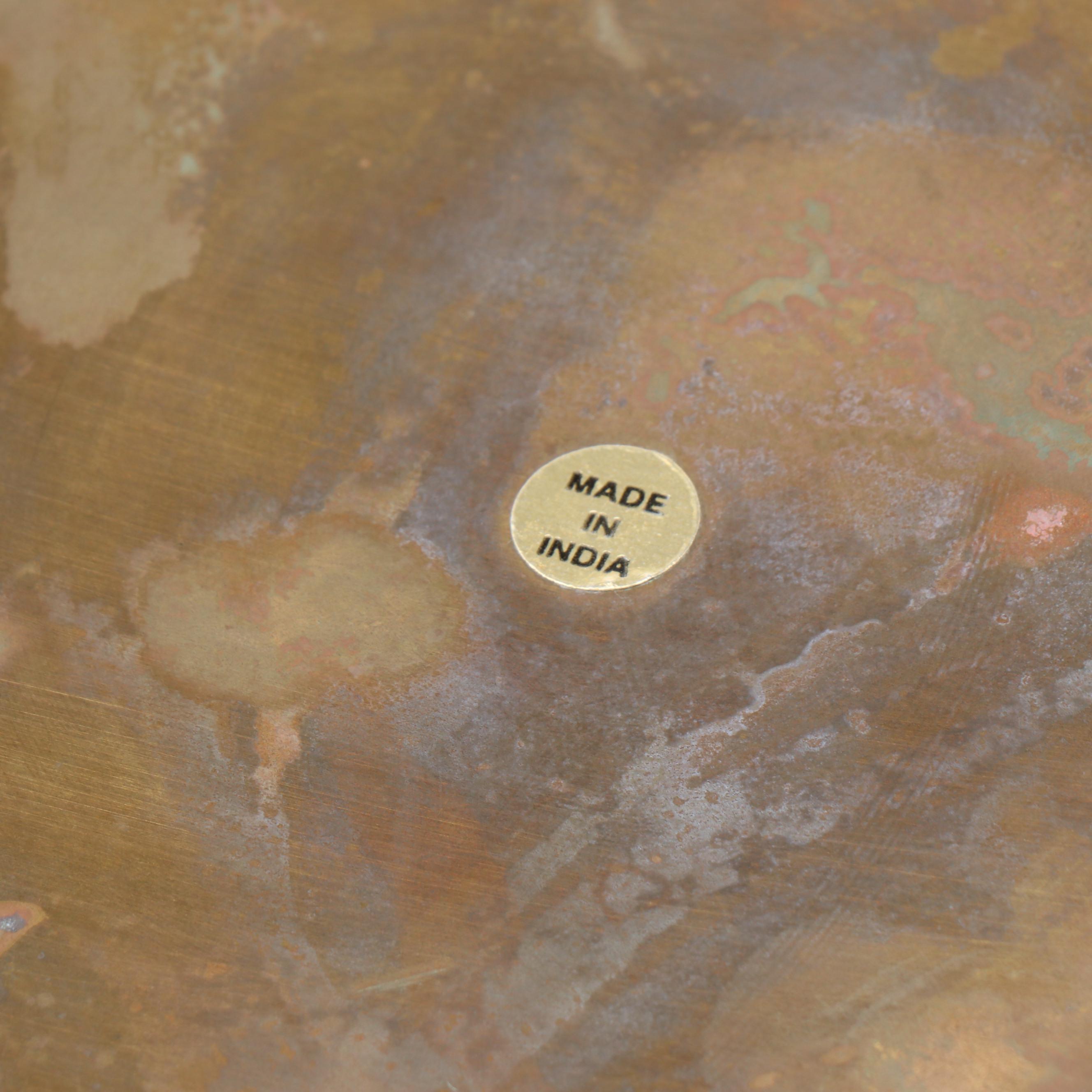 Art Deco Style Copper and Brass Wine Cooler