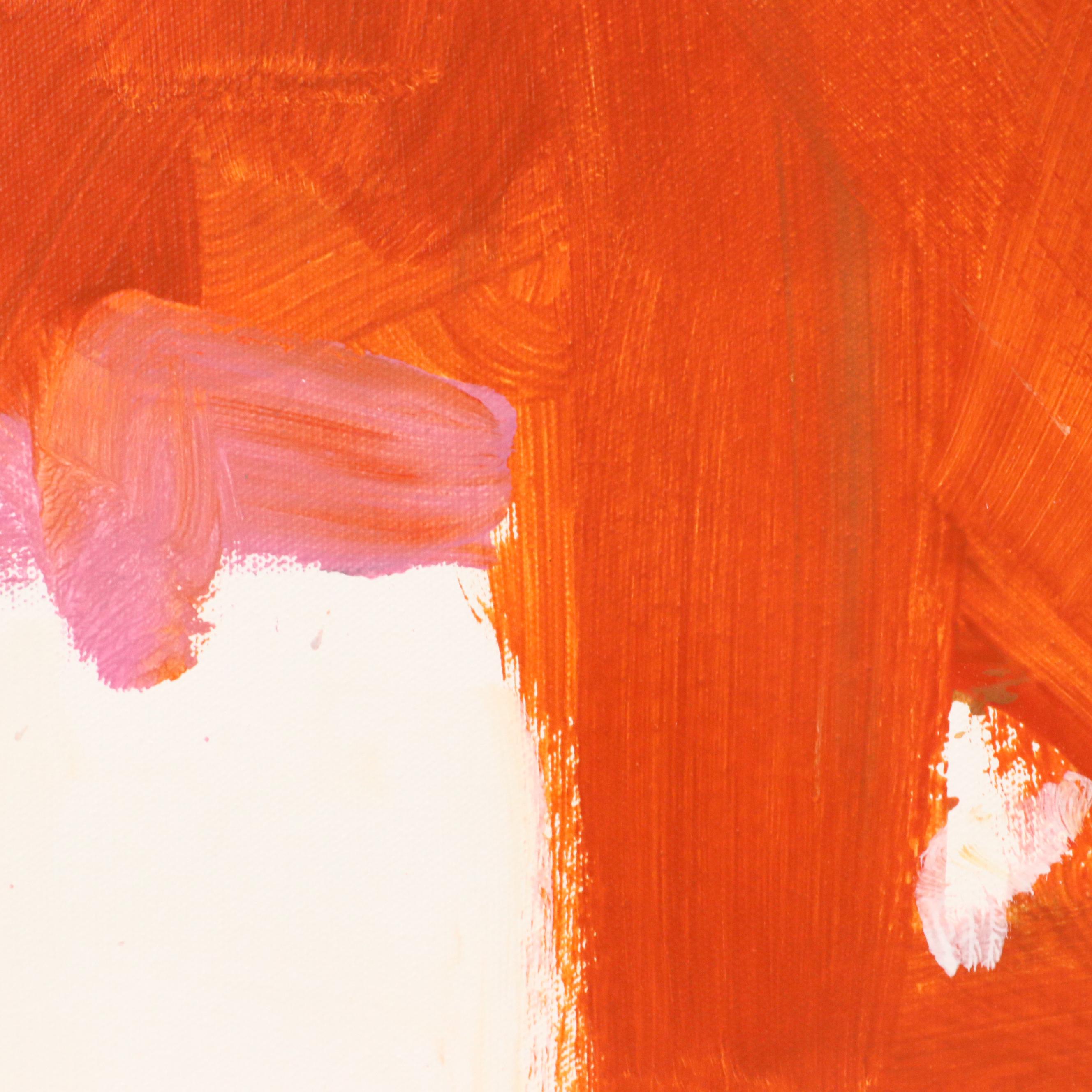 Robbie Kemper Abstract Acrylic Painting "Diagonal Divide," 21st Century