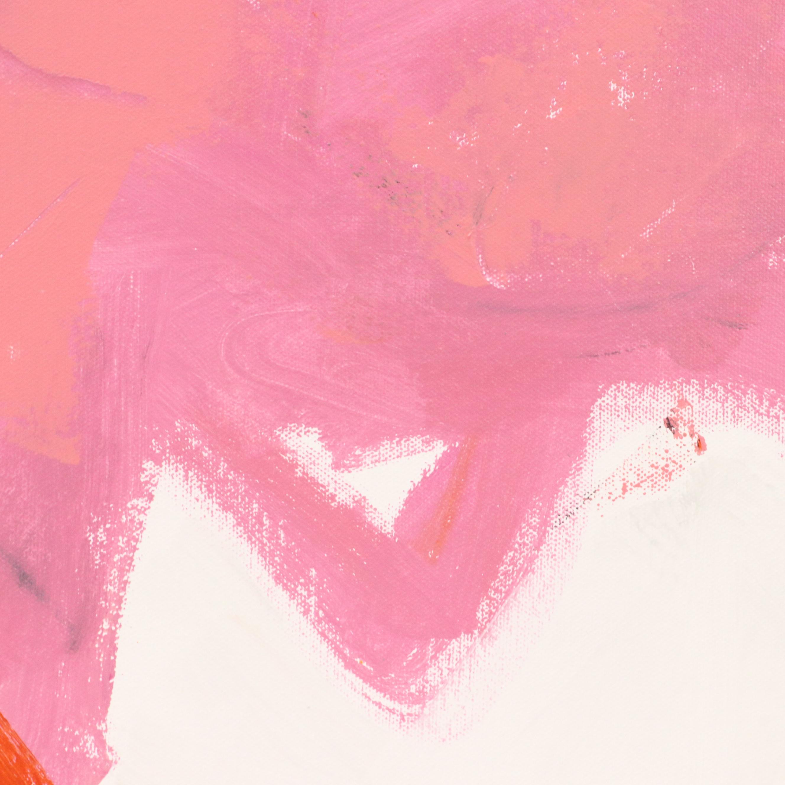 Robbie Kemper Abstract Acrylic Painting "Diagonal Divide," 21st Century