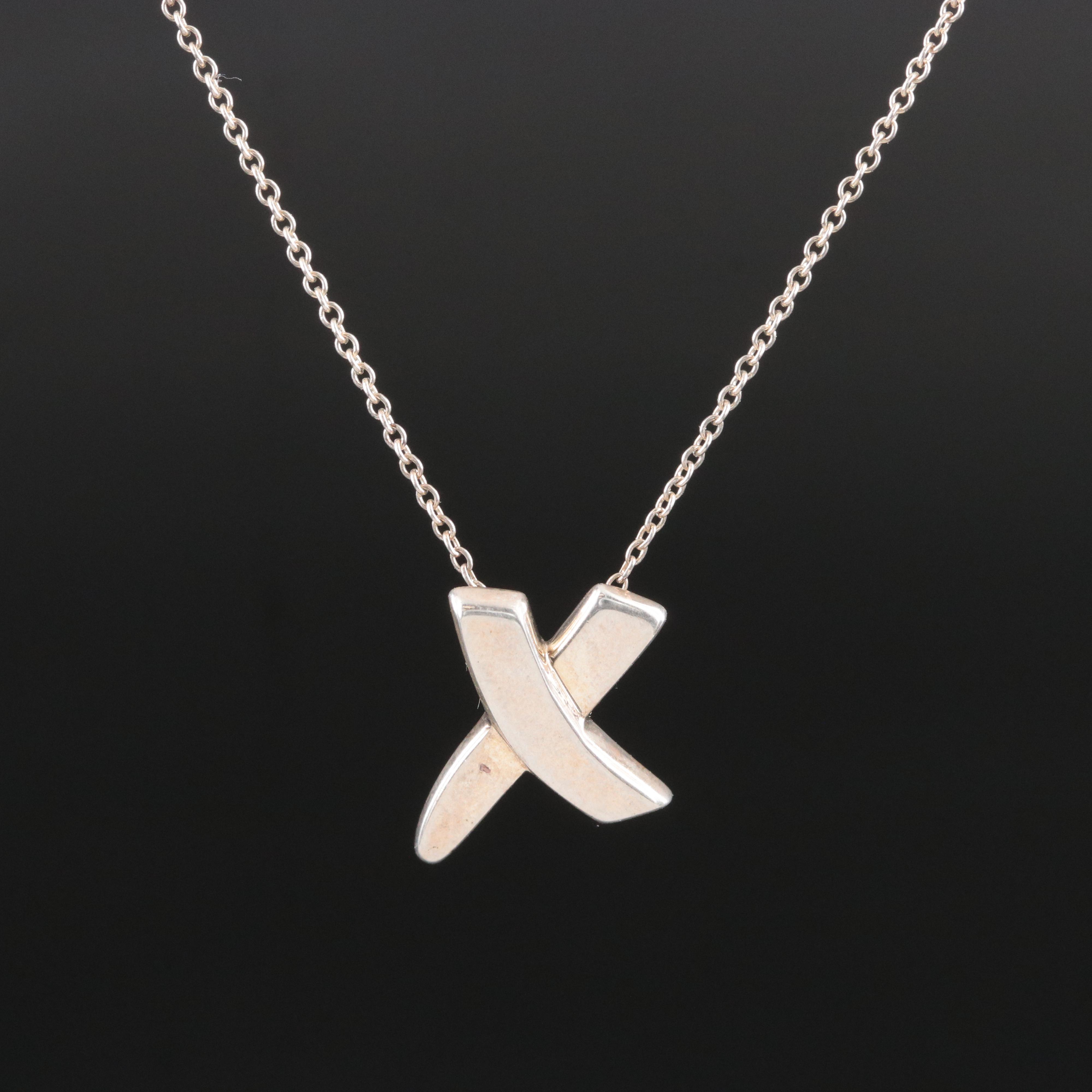 Paloma Picasso for Tiffany & Co. Graffiti X Sterling Necklace