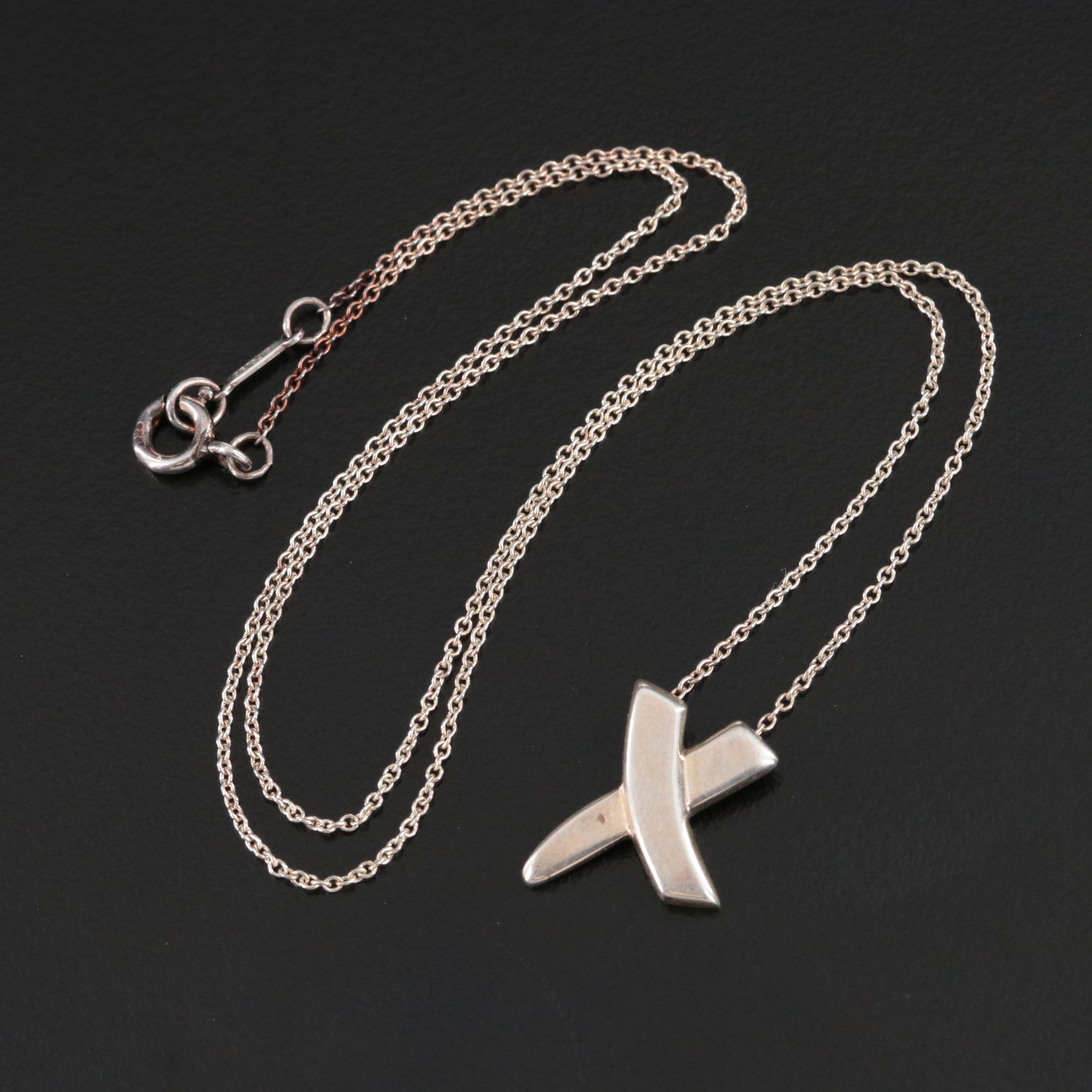 Paloma Picasso for Tiffany & Co. Graffiti X Sterling Necklace