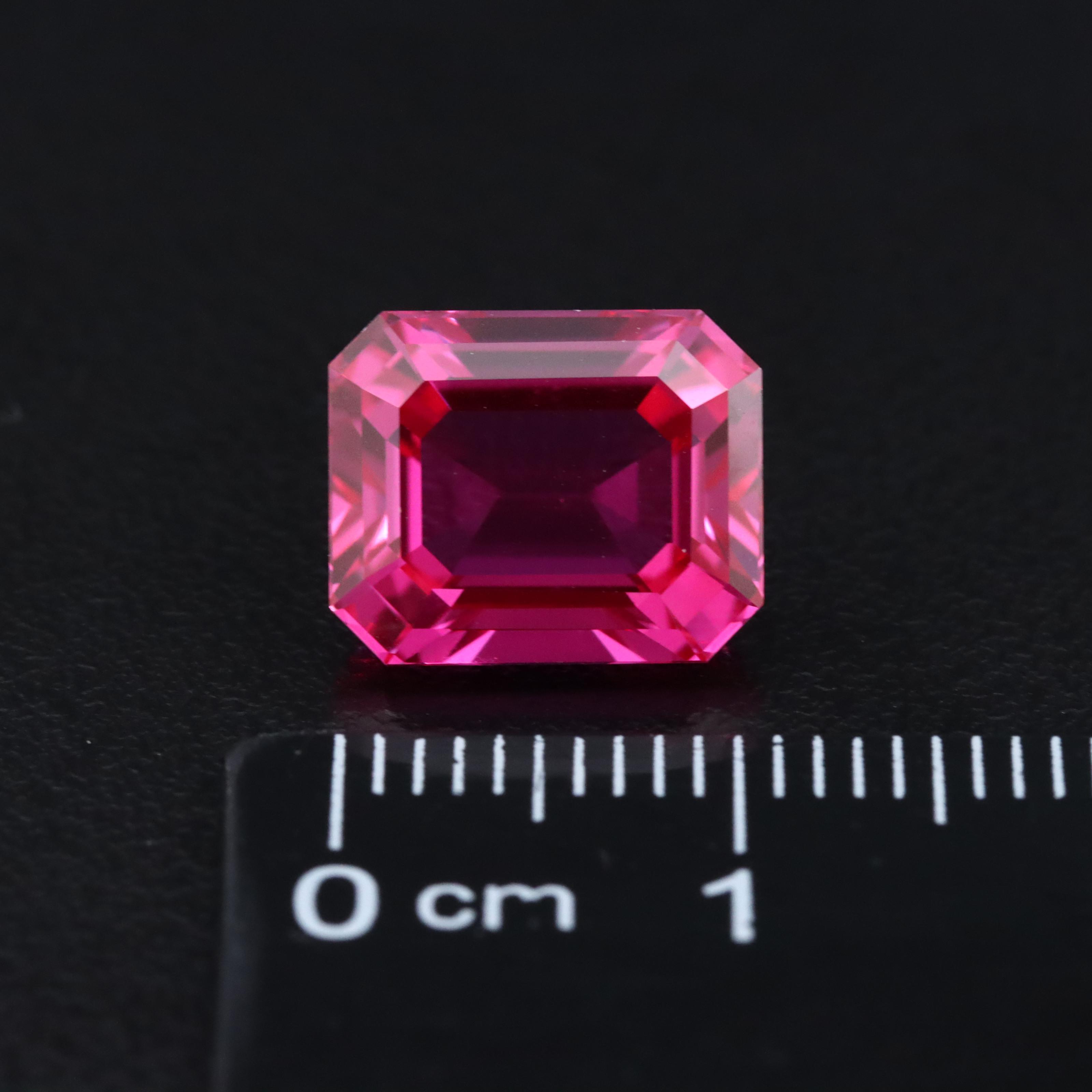 Loose 6.58 CT Lab Grown Ruby
