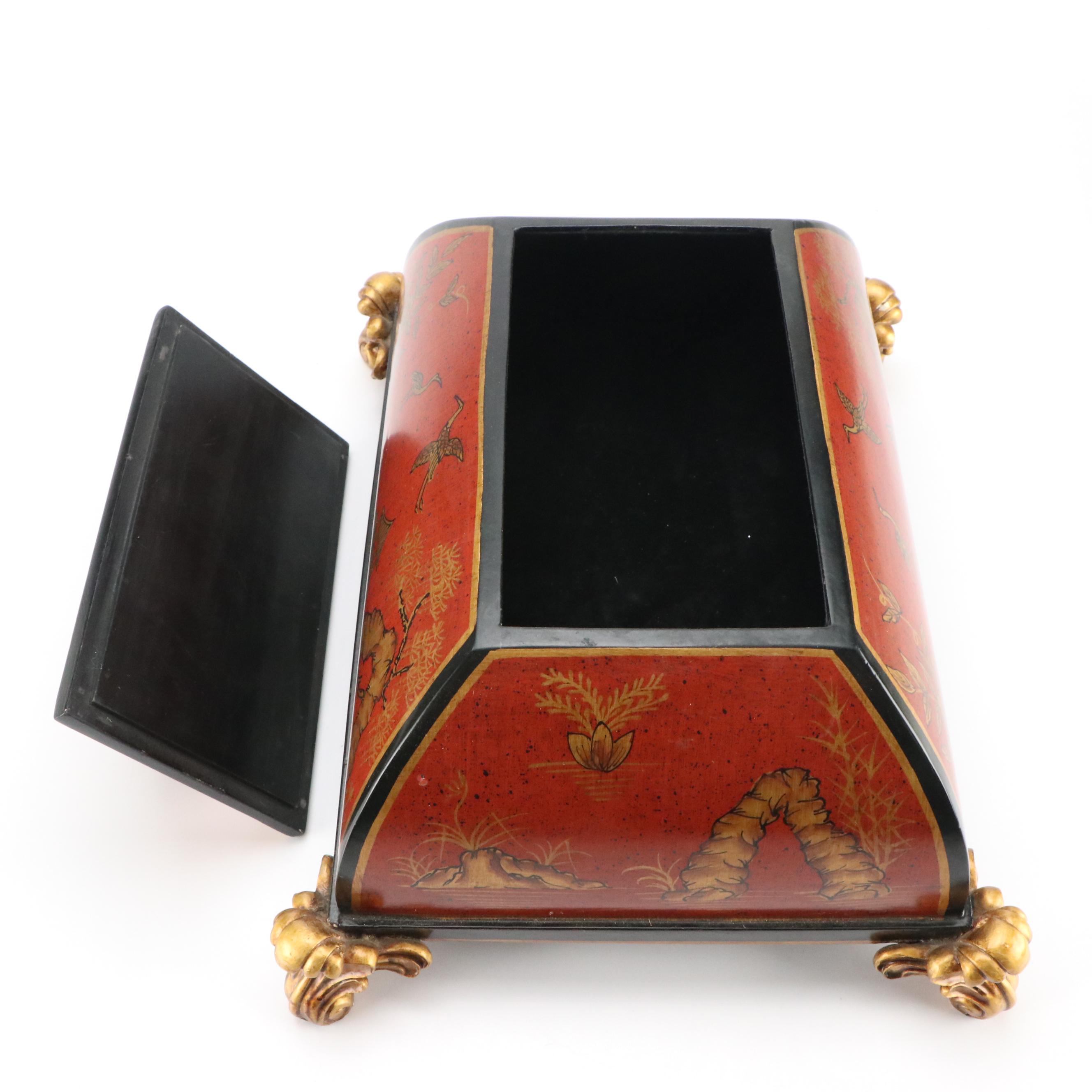 French Style Chinoiserie Wooden Box