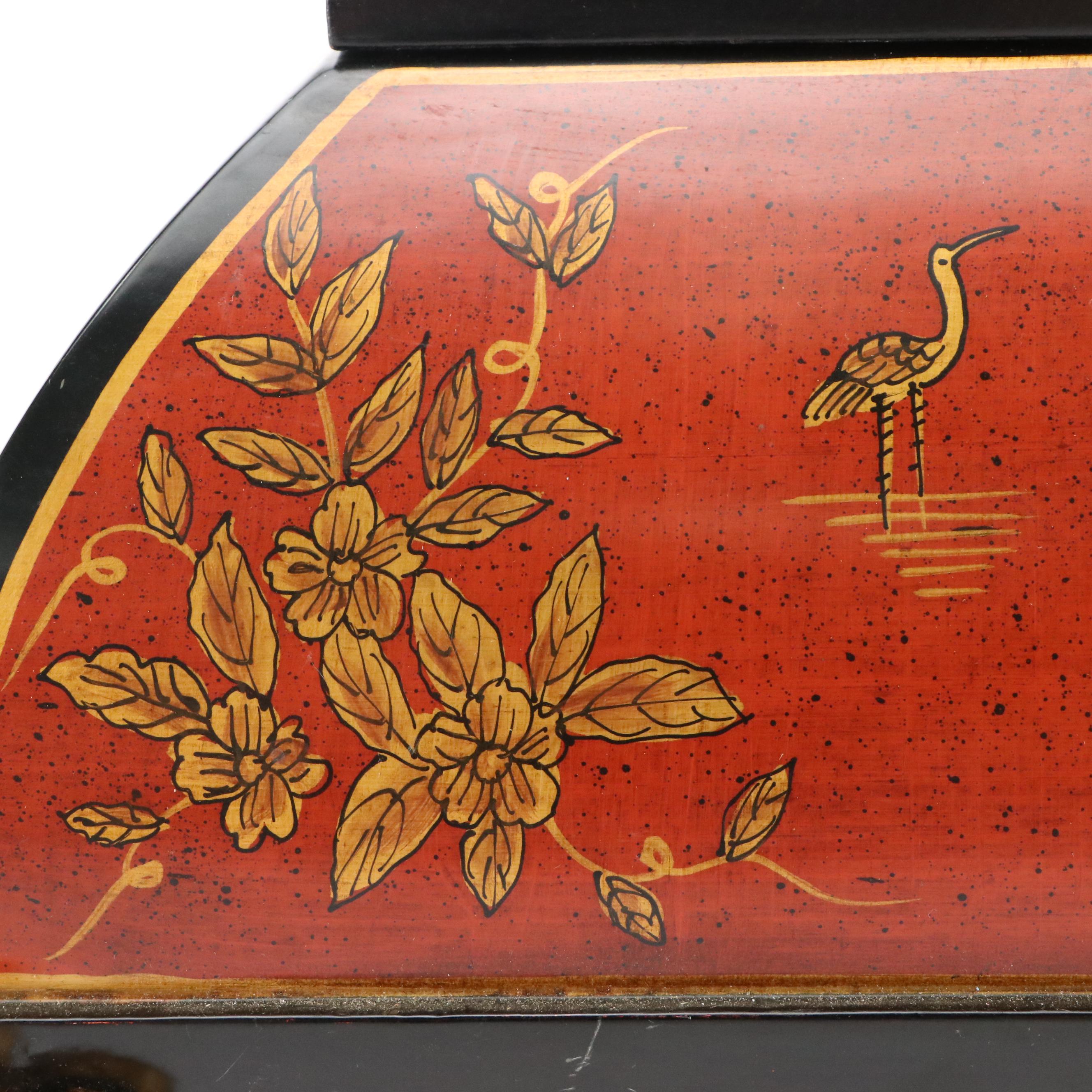French Style Chinoiserie Wooden Box