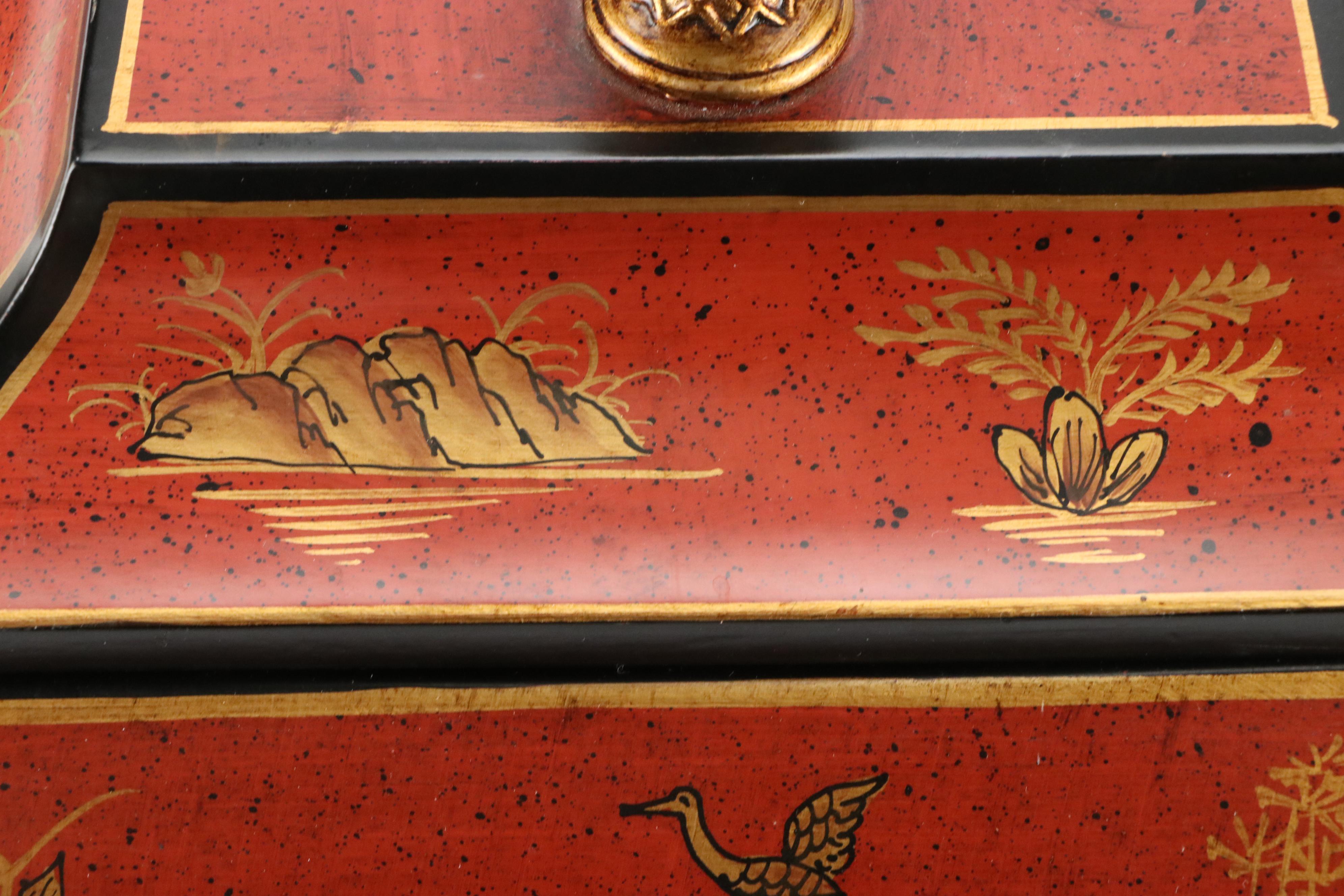 French Style Chinoiserie Wooden Box
