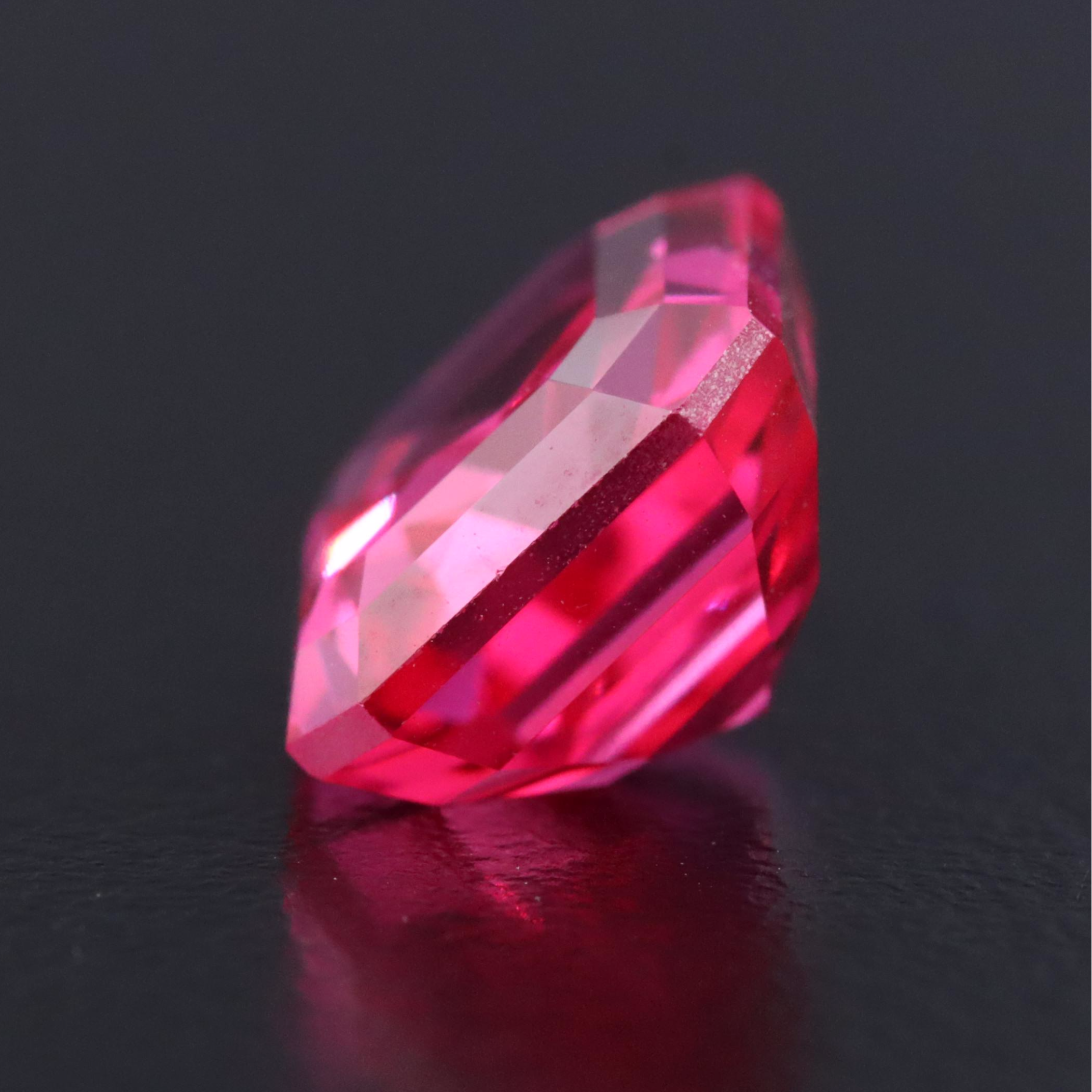 Loose 6.69 CT Lab Grown Ruby