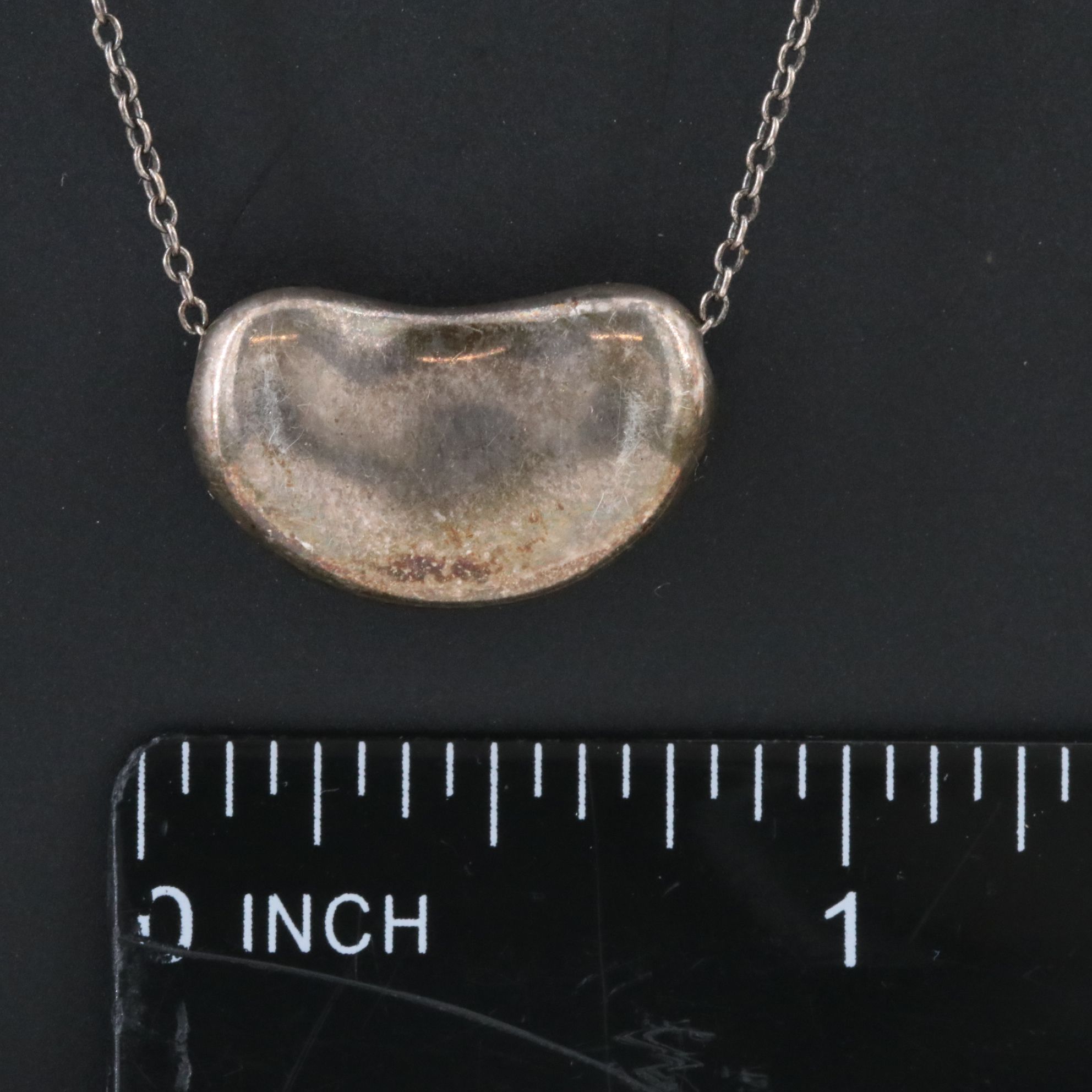 Elsa Peretti for Tiffany & Co. Bean Design Sterling Necklace