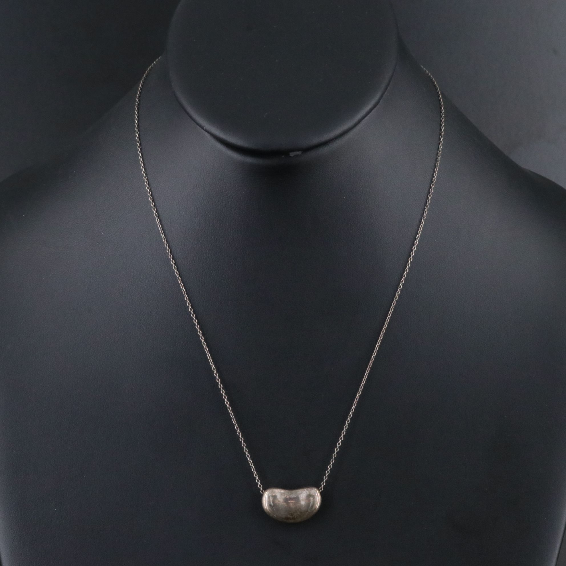 Elsa Peretti for Tiffany & Co. Bean Design Sterling Necklace