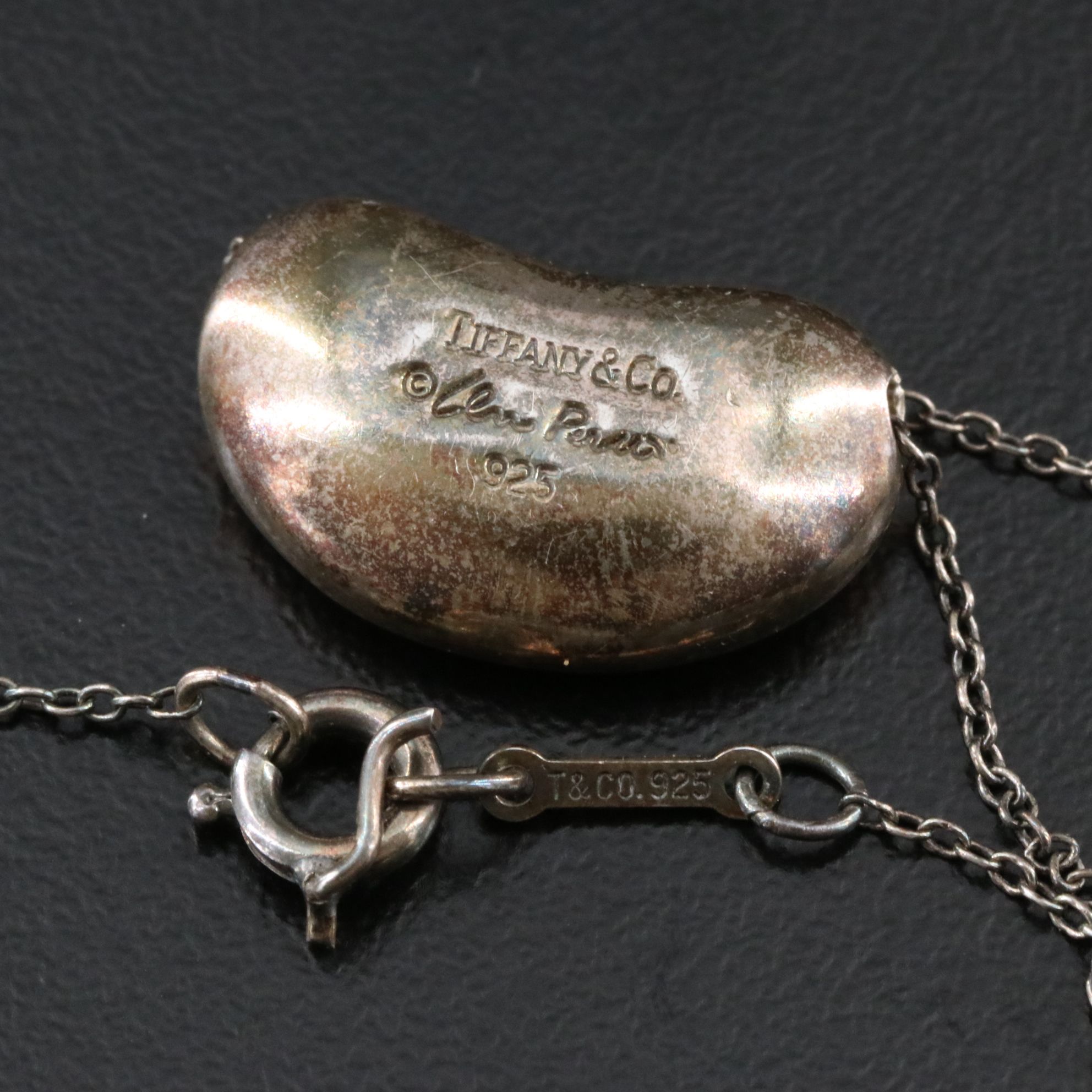 Elsa Peretti for Tiffany & Co. Bean Design Sterling Necklace