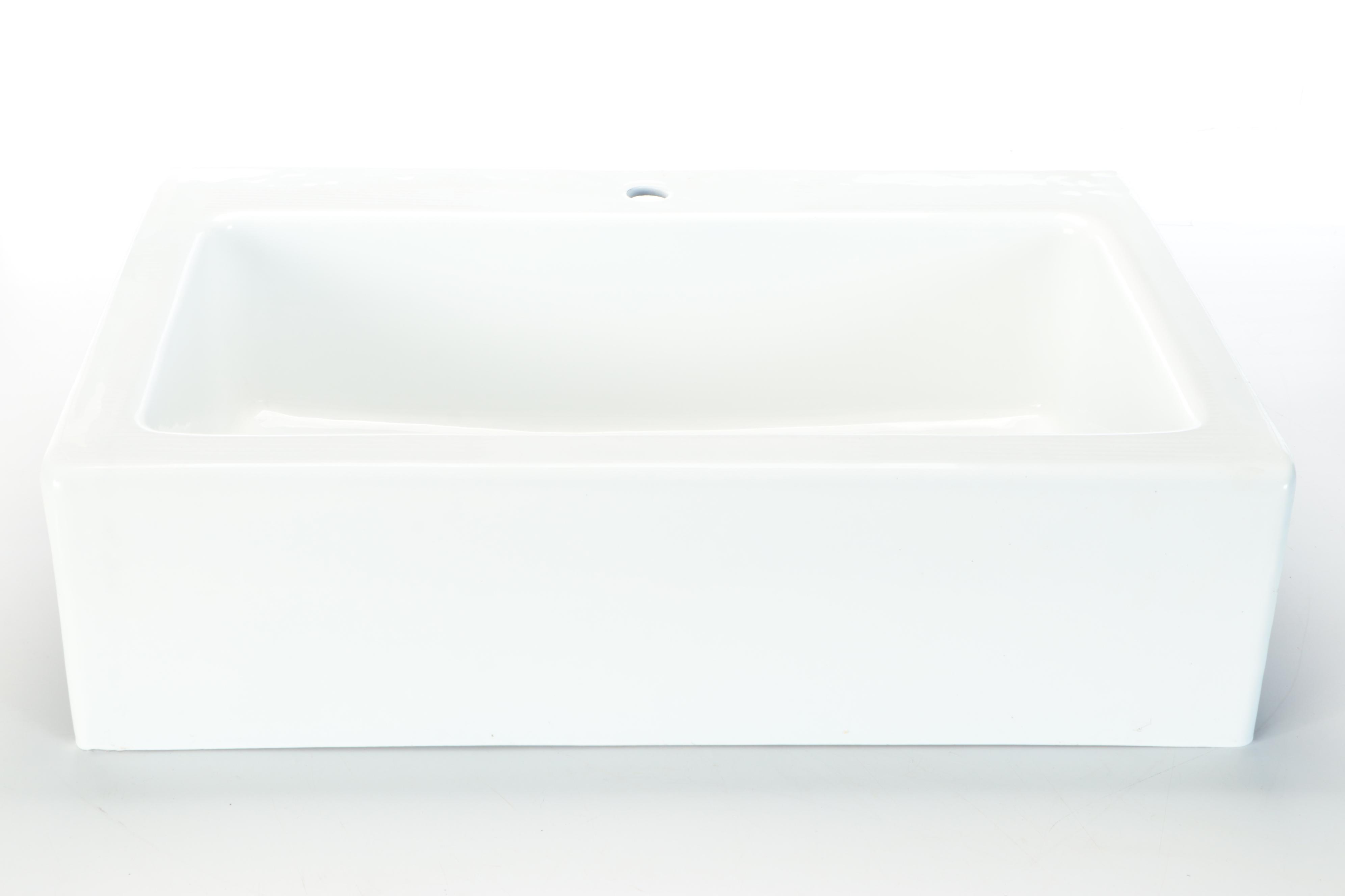 White Enameled Cast Iron Sink