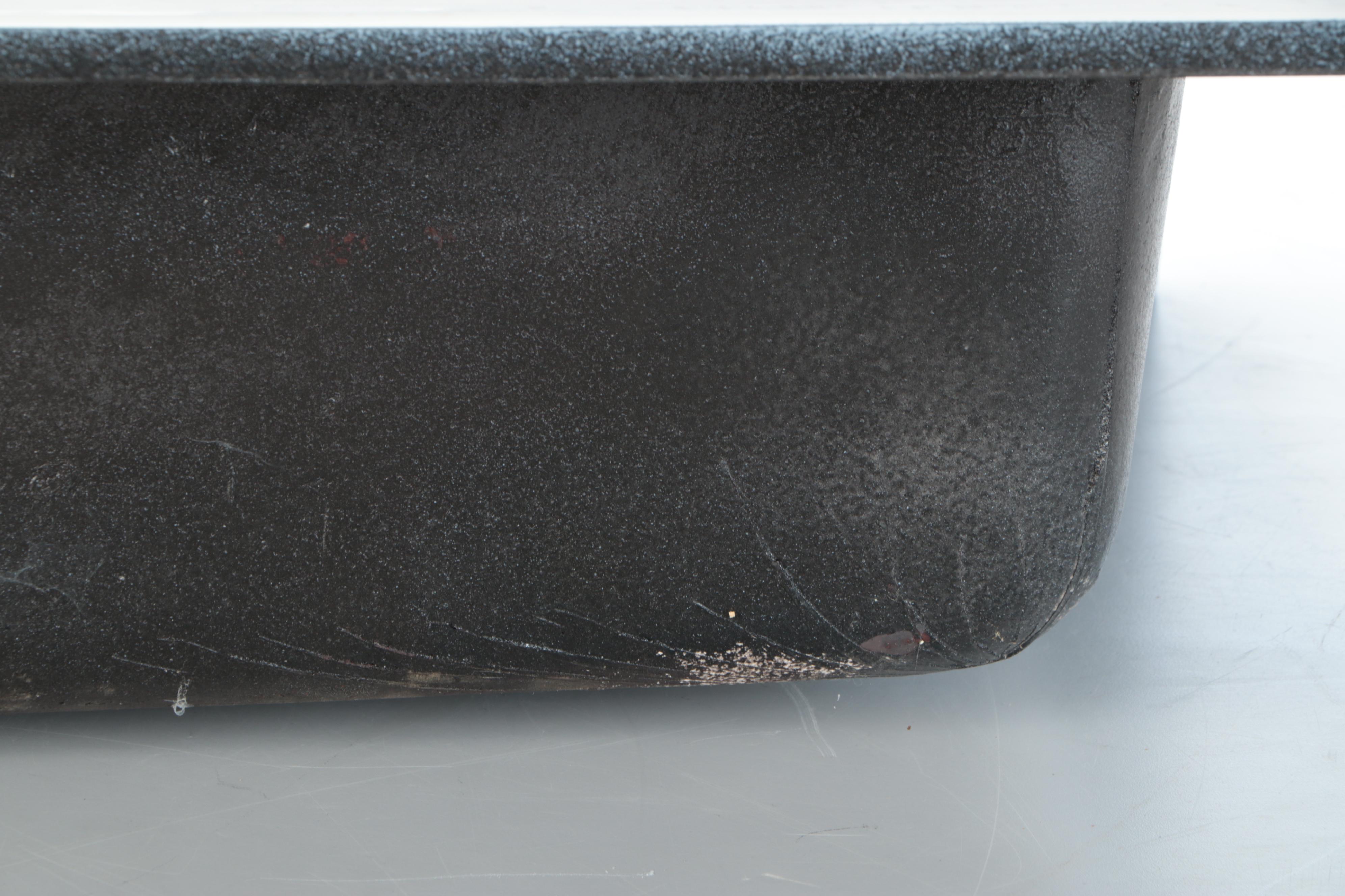 White Enameled Cast Iron Sink