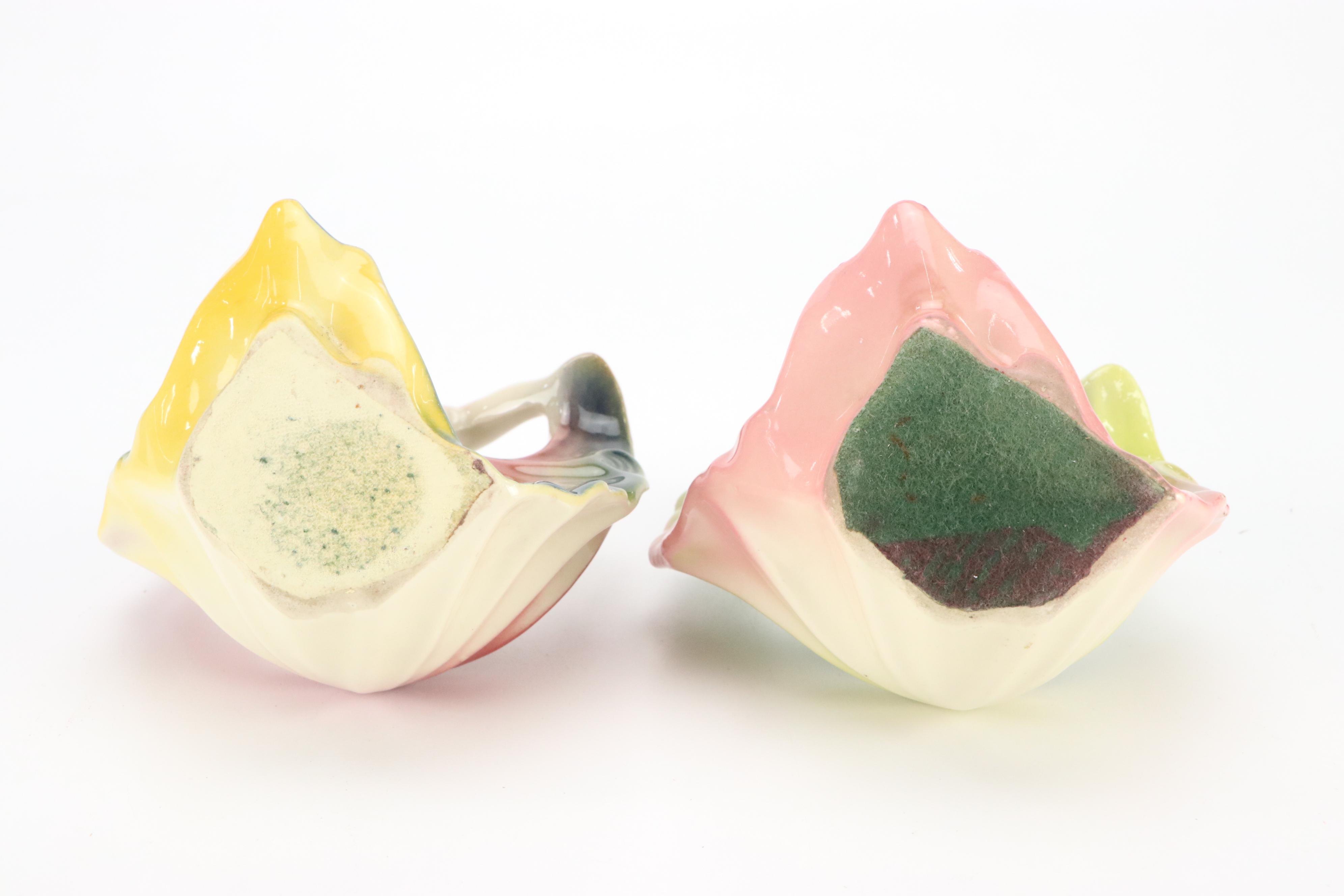 Pair of Vintage Figural Dancing Girl Planters, Mid-20th Century