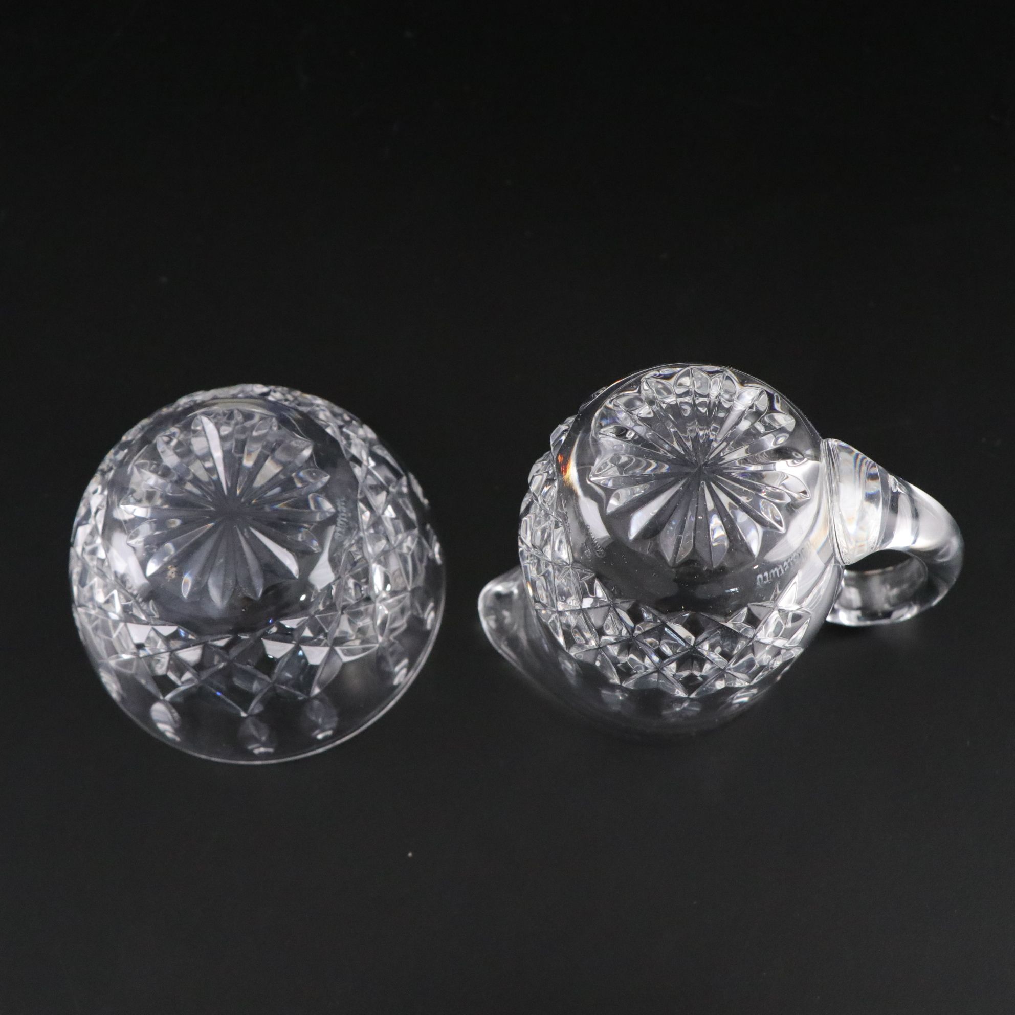 Waterford Crystal Bottle Coaster, Bowl, with Sugar & Creamer