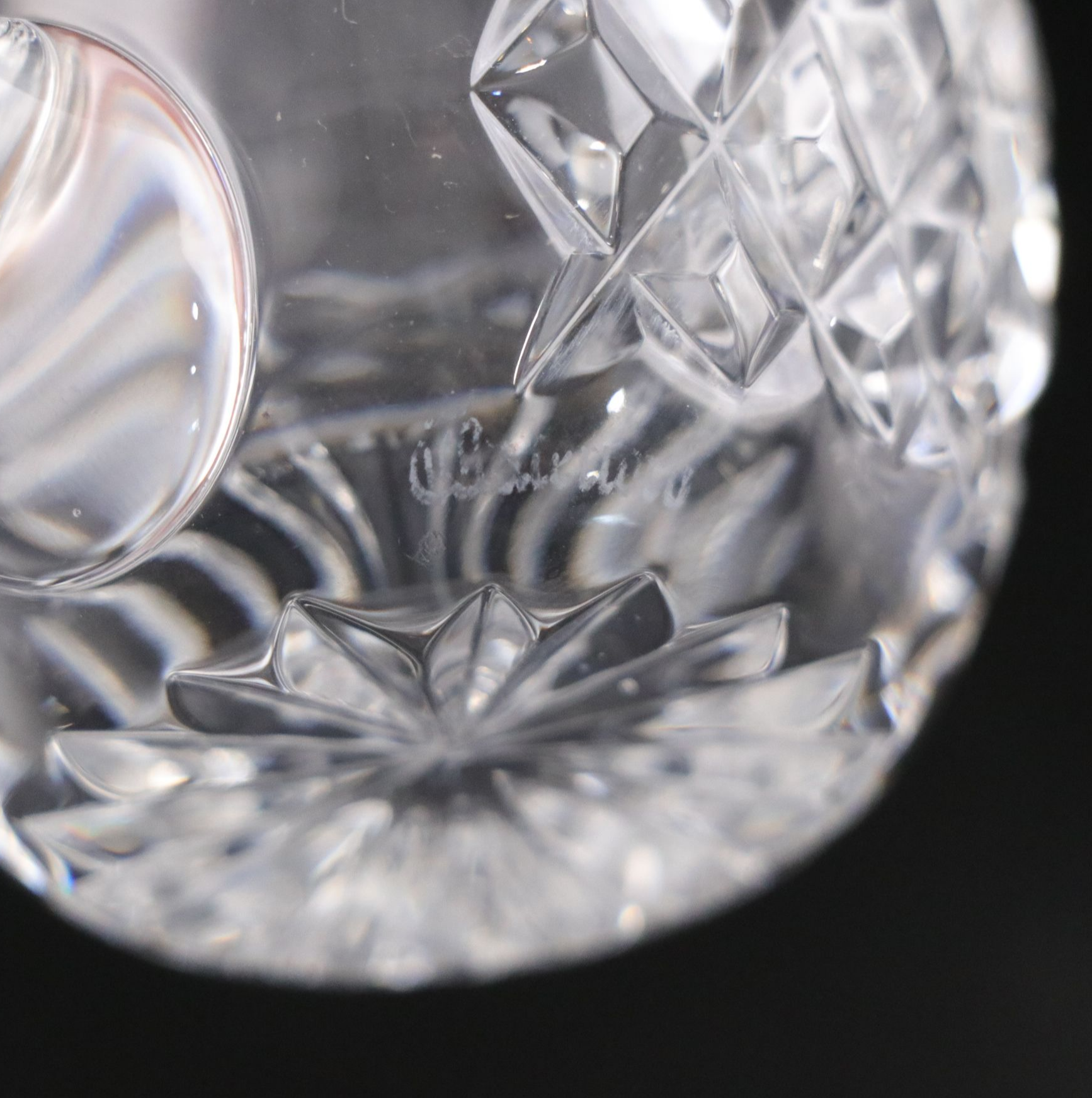 Waterford Crystal Bottle Coaster, Bowl, with Sugar & Creamer