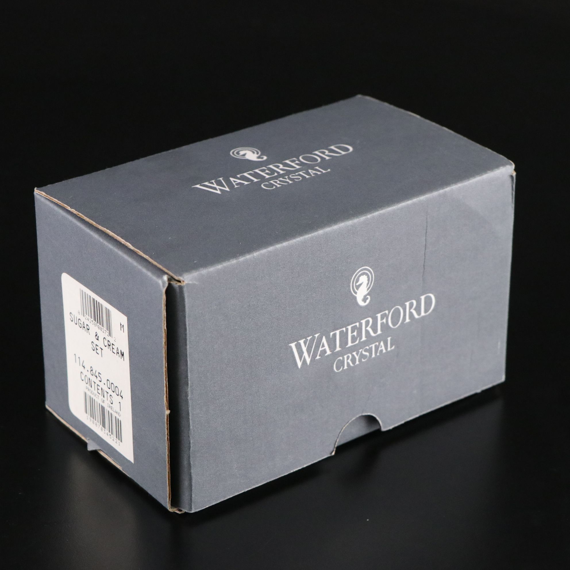 Waterford Crystal Bottle Coaster, Bowl, with Sugar & Creamer