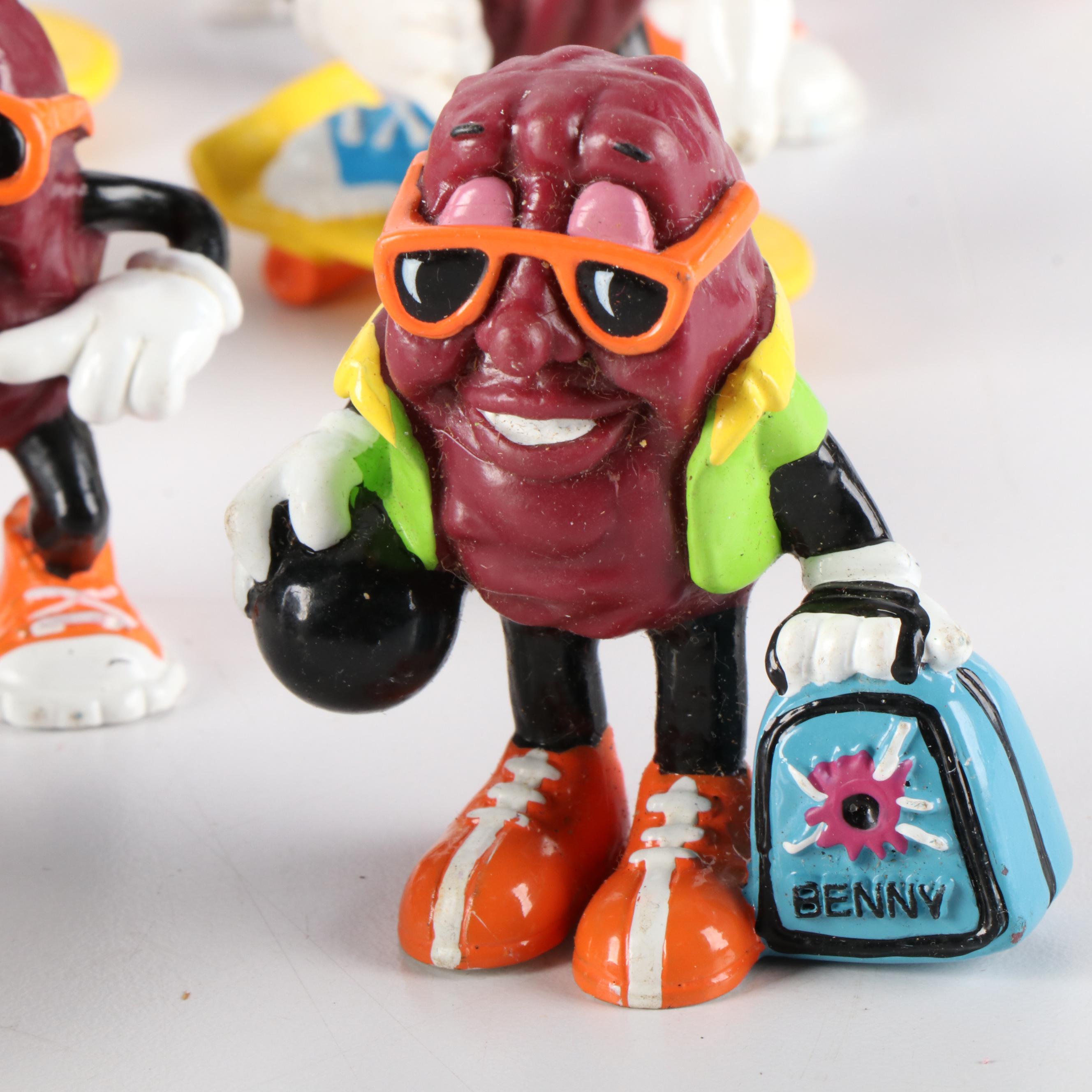 Vintage 80s California Raisins Applause Action Figurines