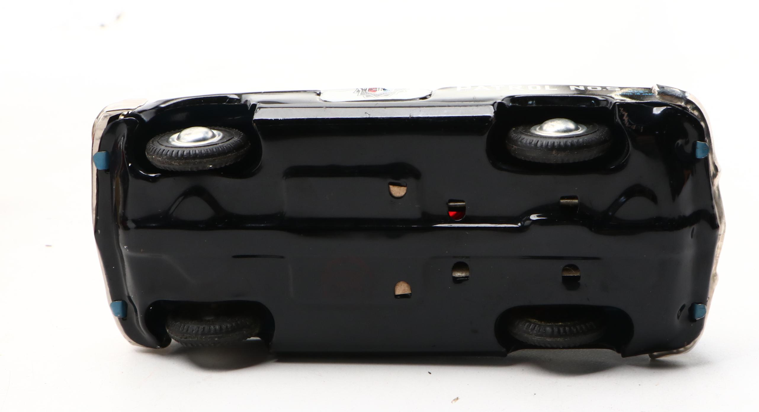 Vintage Old Timer "Old Smoky" Fire Truck with More Friction-Powered Tin Cars