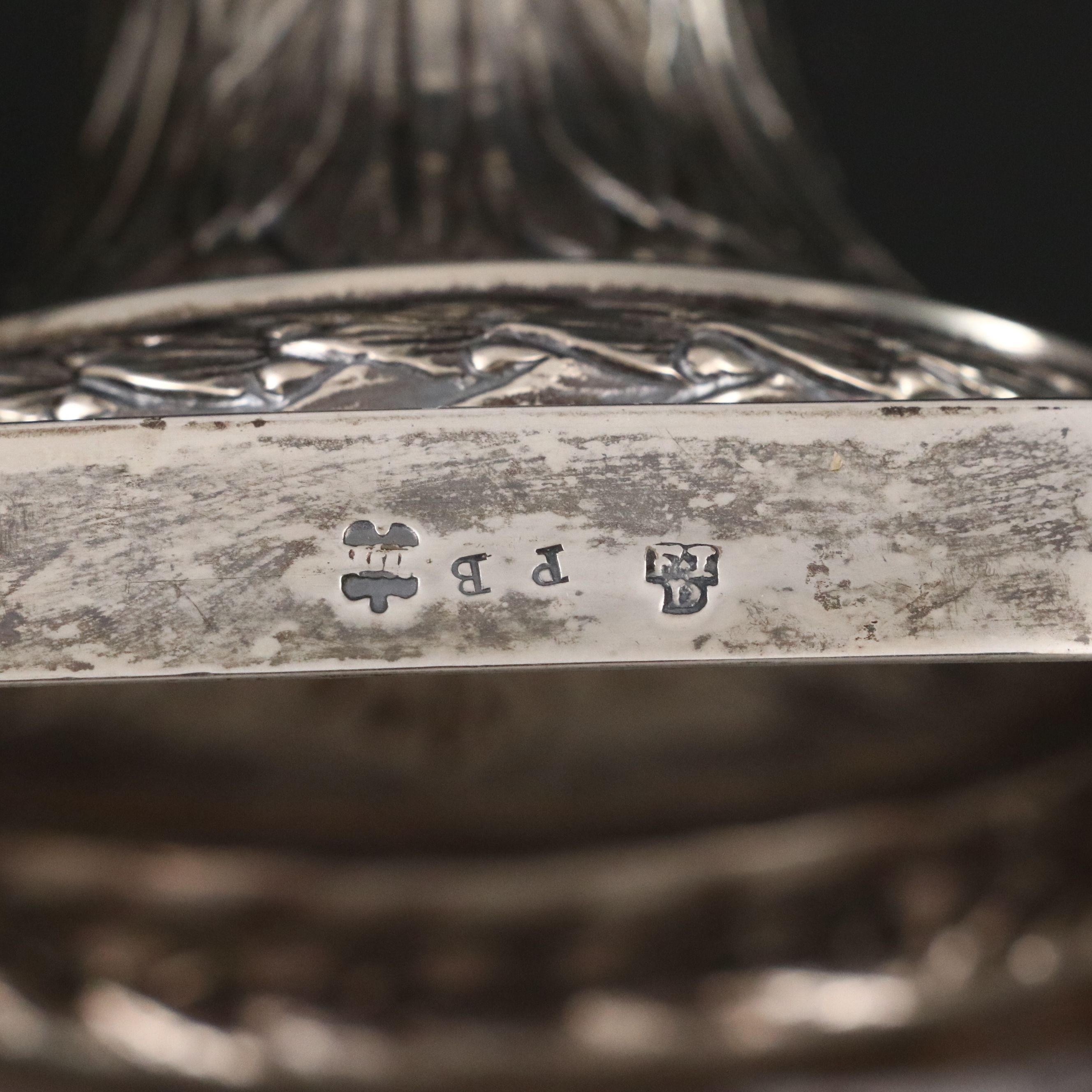 German Hanau 800 Silver Candlesticks, Late 19th/Early 20th Century