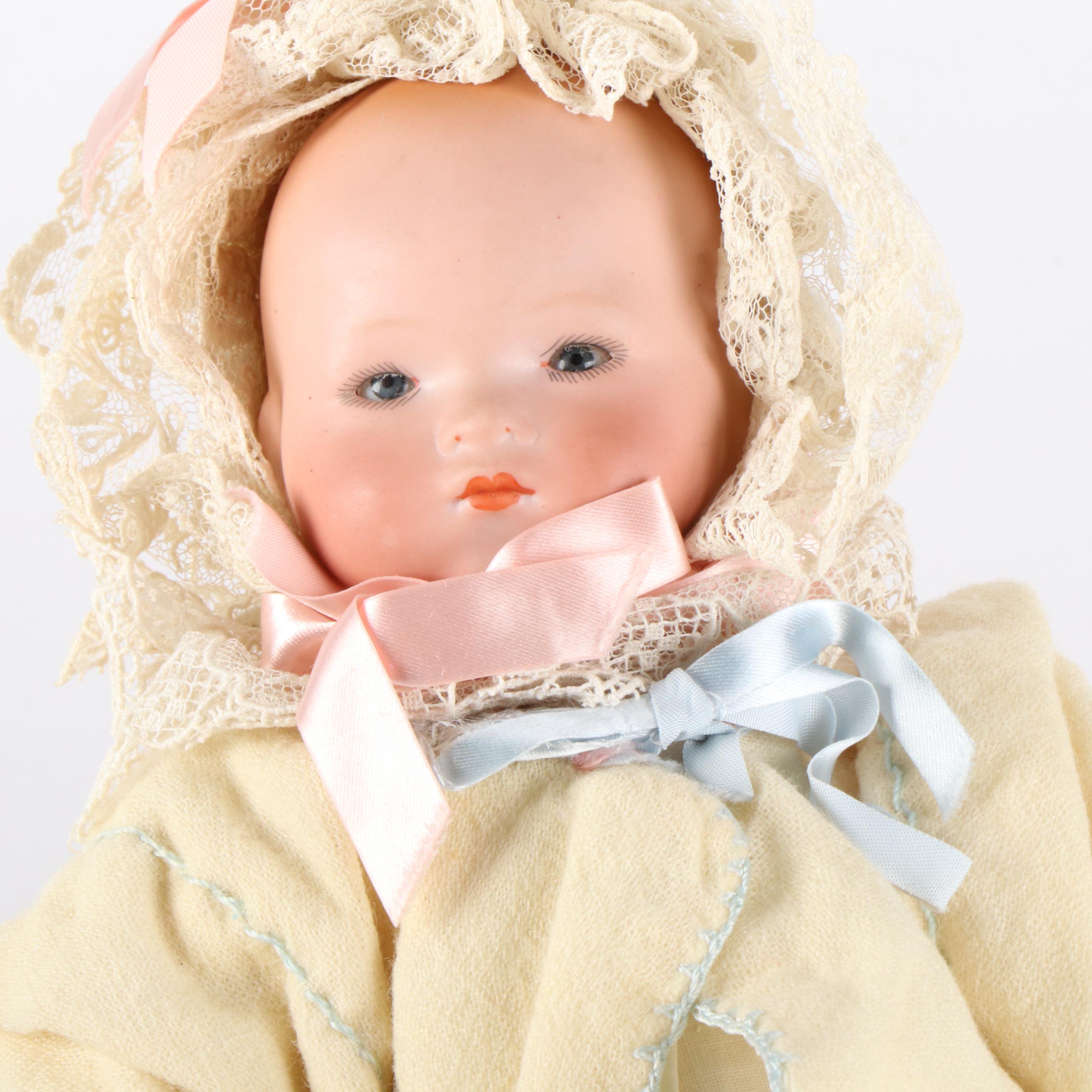 German Armand Marseille "Dream Baby" Bisque Doll, Early 20th Century