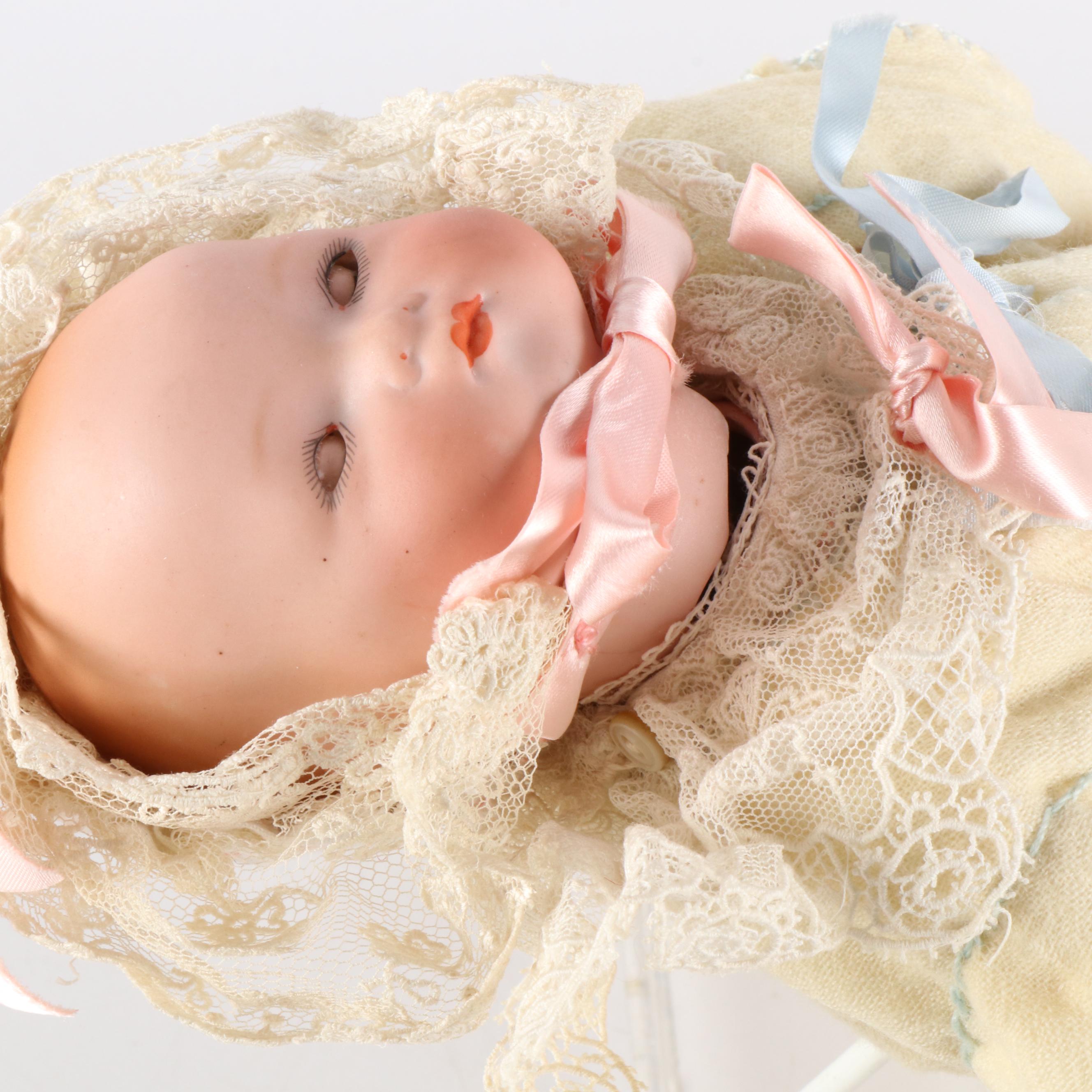 German Armand Marseille "Dream Baby" Bisque Doll, Early 20th Century