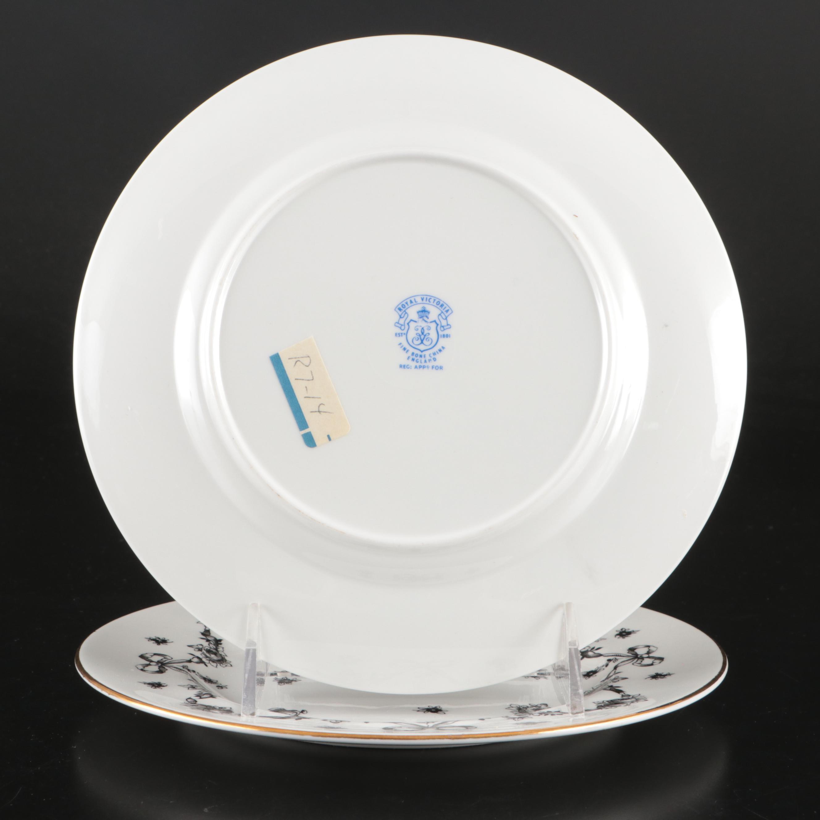 Royal Worchester Reproduction "Georgian" Porcelain Cups and Saucers