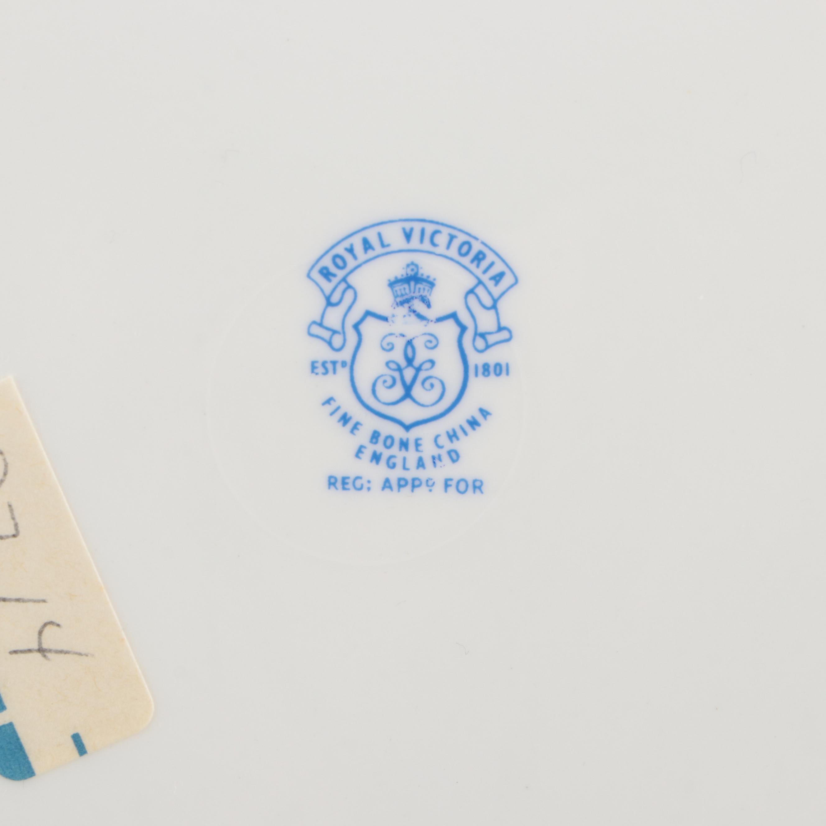 Royal Worchester Reproduction "Georgian" Porcelain Cups and Saucers