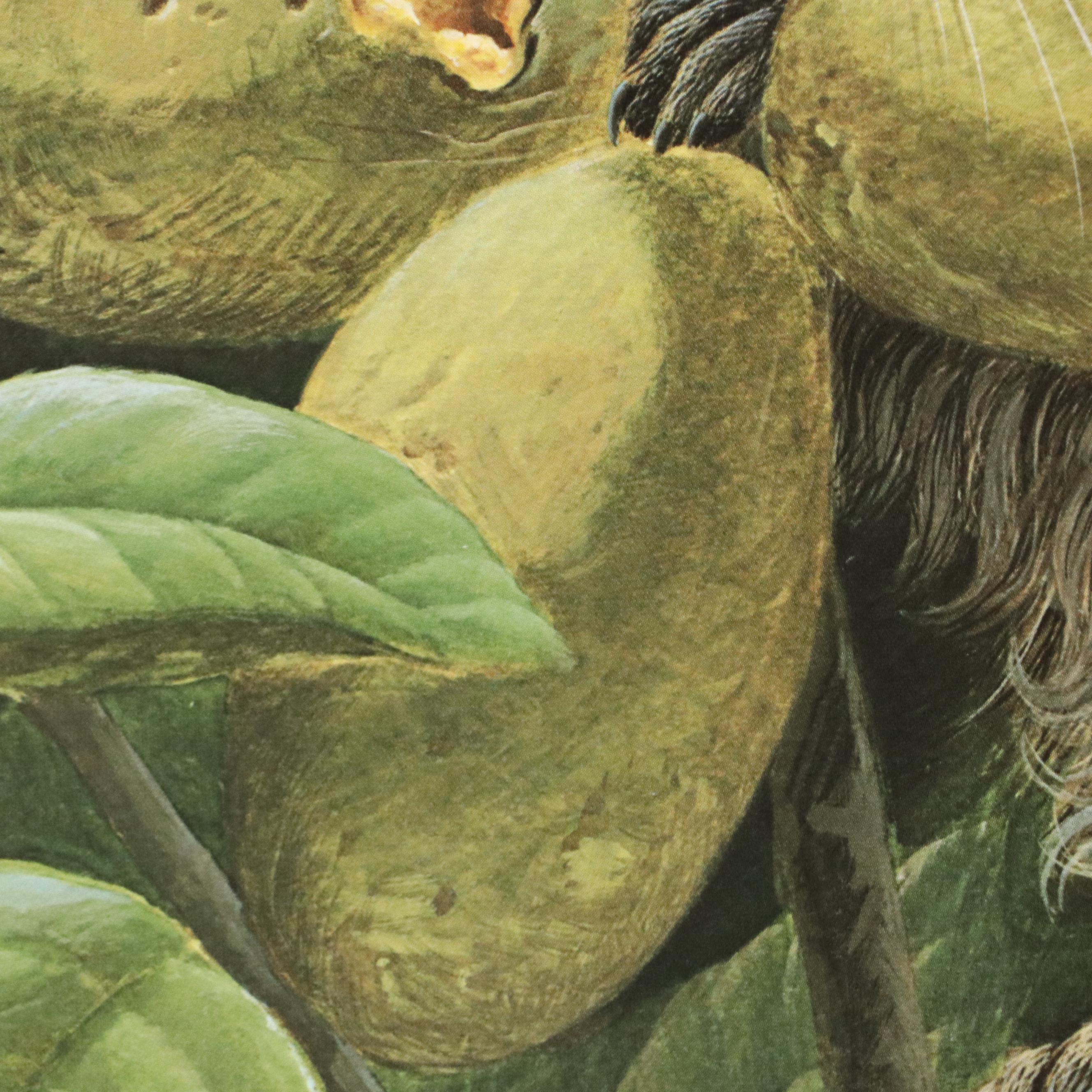 John A. Ruthven Raccoon Offset Lithograph "Papaw Bandit"