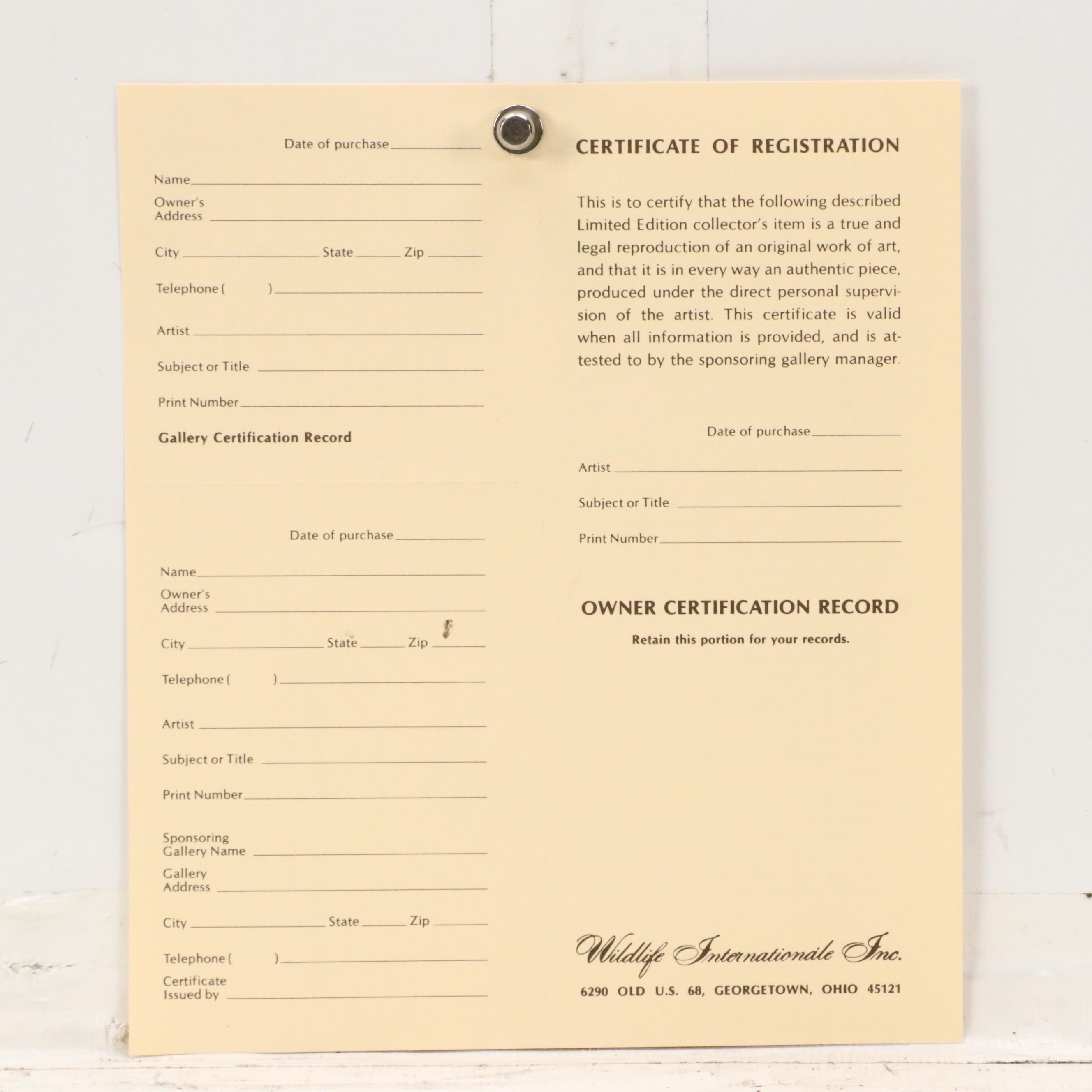 John A. Ruthven Raccoon Offset Lithograph "Papaw Bandit"