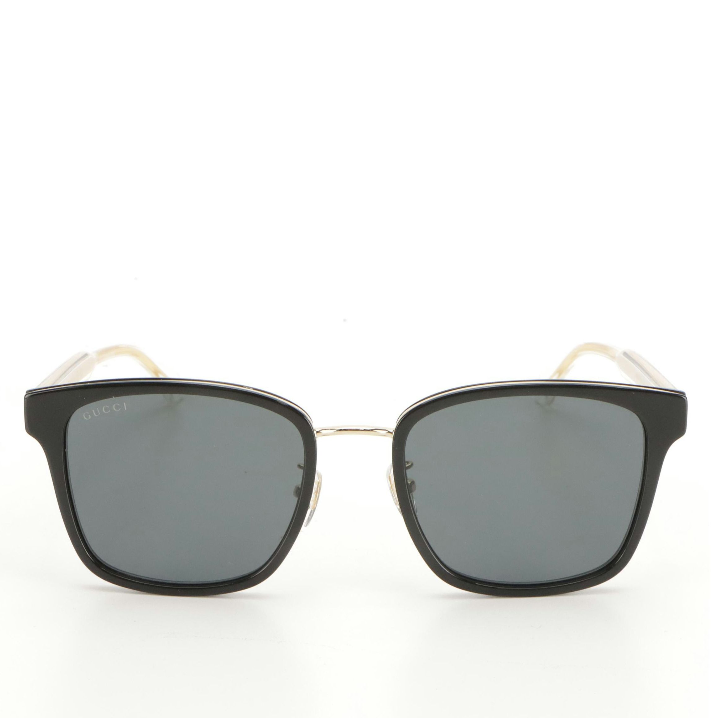 Gucci GG0563SKN Crystal Stem Square Sunglasses with Case