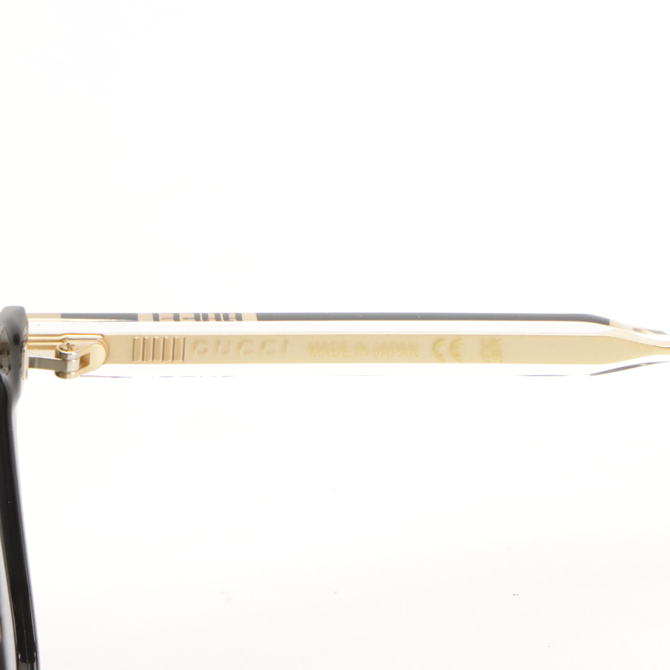 Gucci GG0563SKN Crystal Stem Square Sunglasses with Case