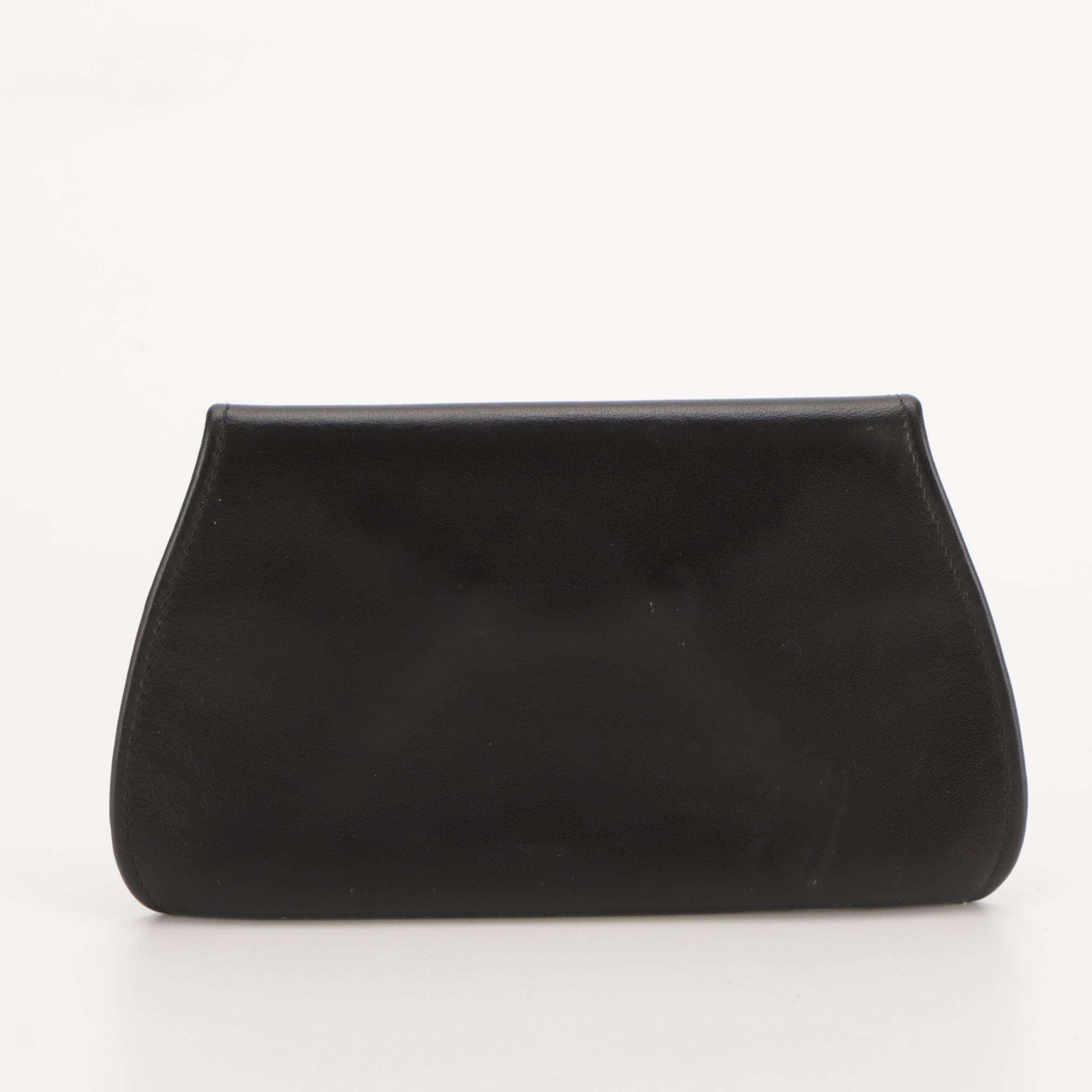 Cartier Panthère Mini Clutch Pouch in Black Leather