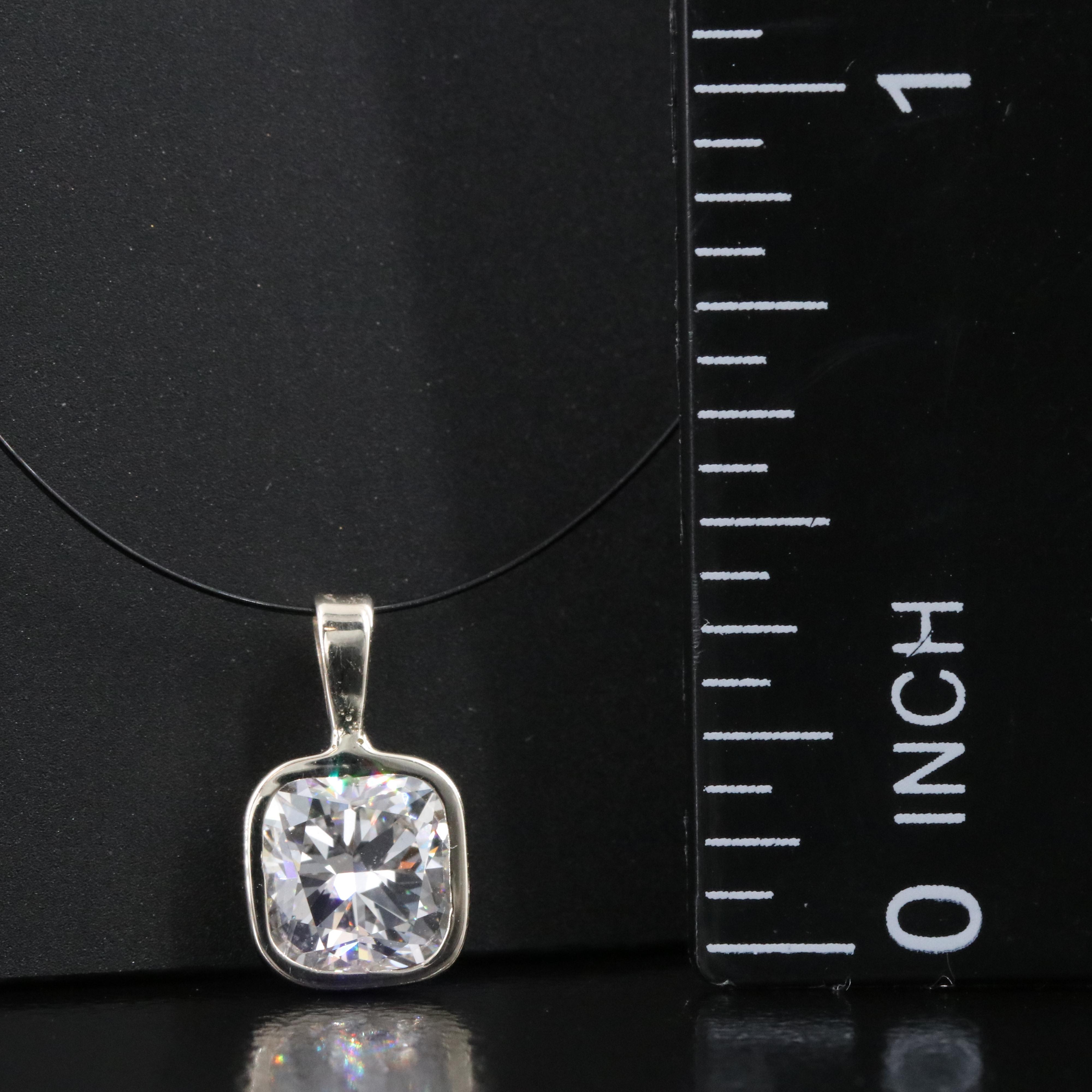 14K 1.11 CT Lab Grown Diamond Solitaire Pendant