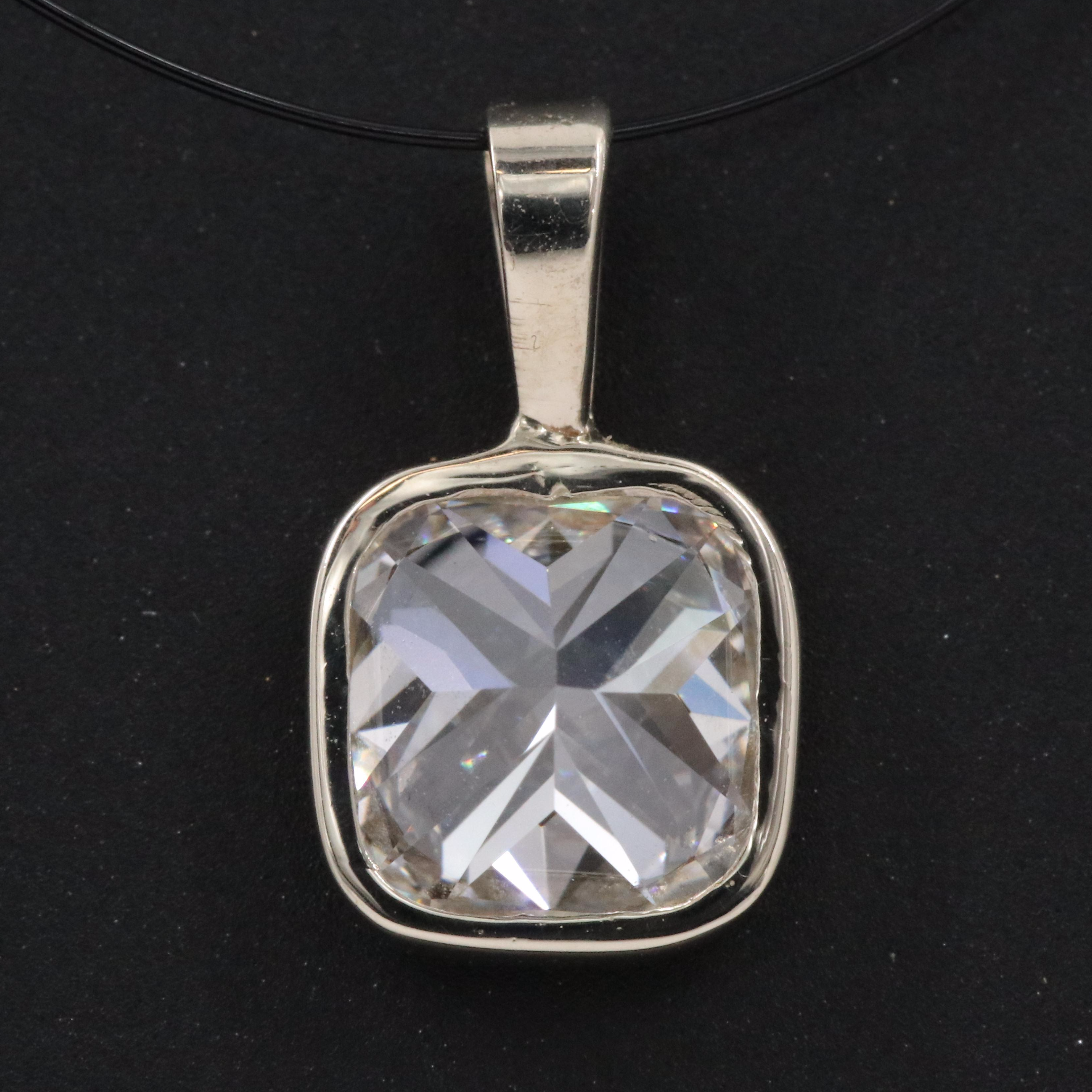 14K 1.11 CT Lab Grown Diamond Solitaire Pendant