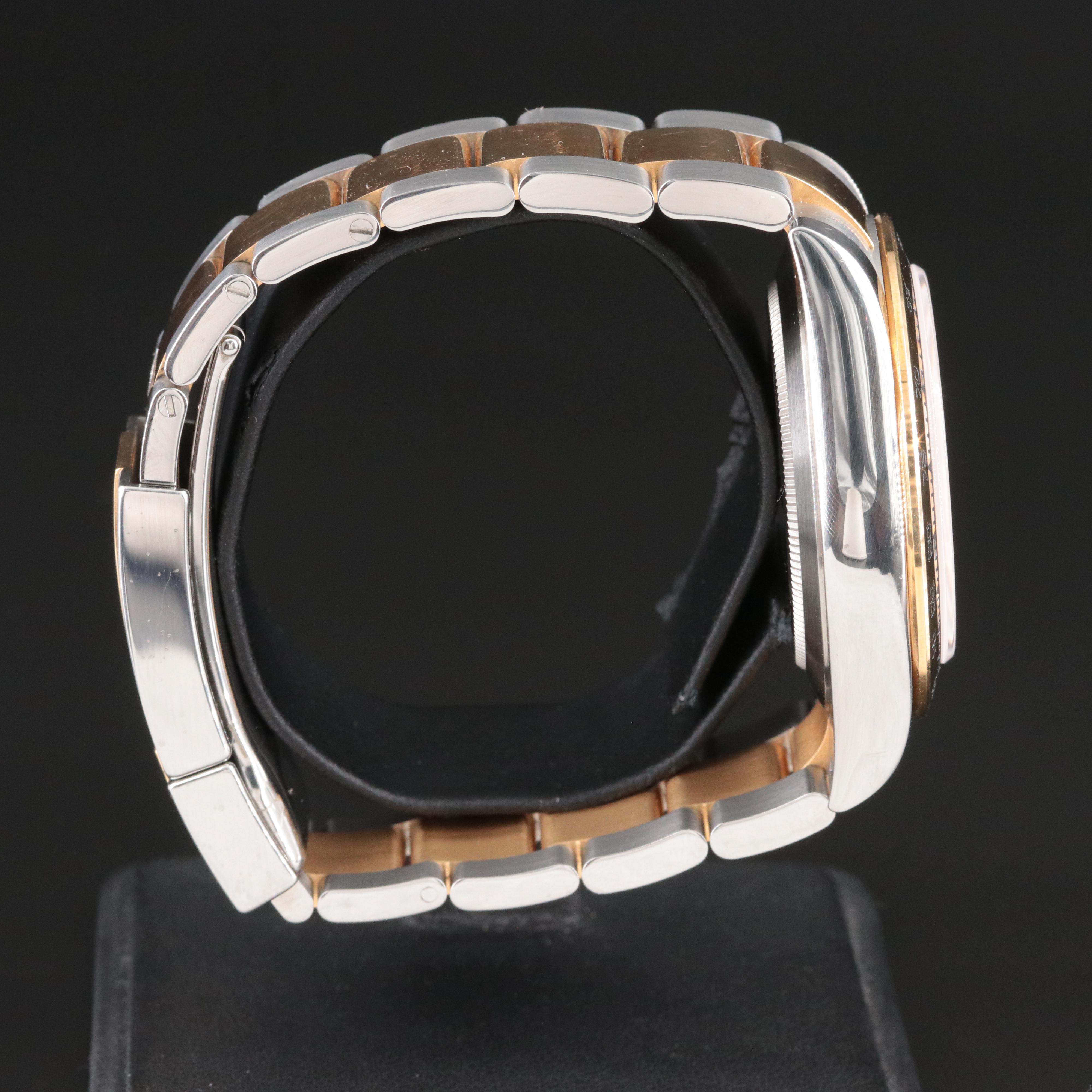 Rolex Cosmograph Daytona Rolesor 18K & Steel Oyster White Chrono Dial Watch